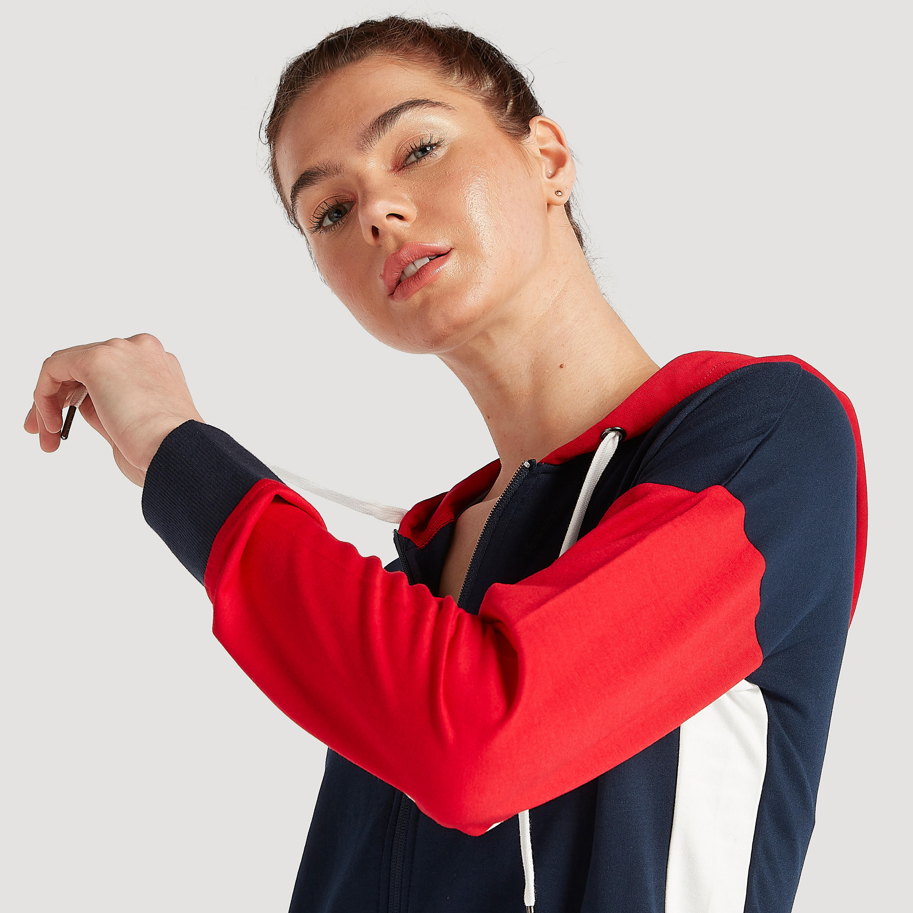 Solid Zip Through Hoodie with Long Sleeves and Pockets-women-clothing-sportswearandactivewear-hoodiesandsweatshirts-image-7