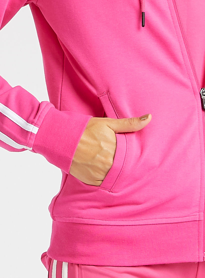 جاكيت سادة بقبّعة وأكمام طويلة-women-clothing-sportswearandactivewear-coatsandjackets-jackets-image-2