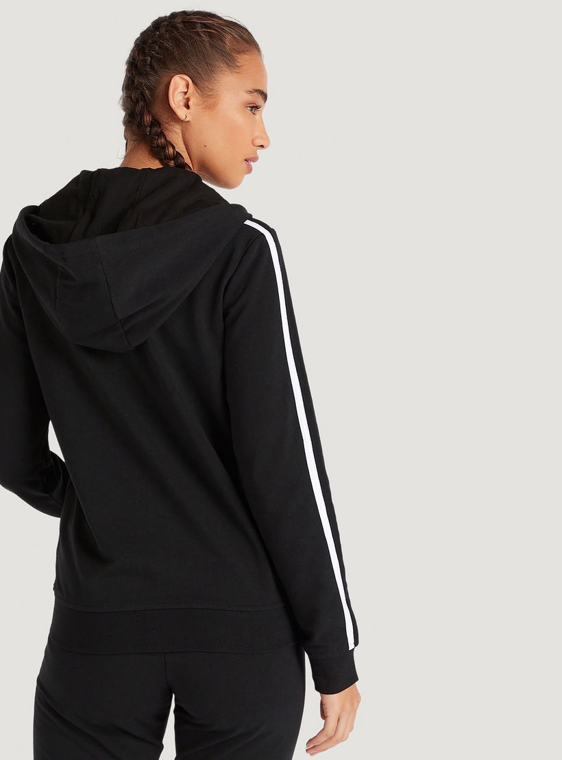 Solid Zip Through Hooded Jacket with Long Sleeves-women-clothing-sportswearandactivewear-hoodiesandsweatshirts-image-4