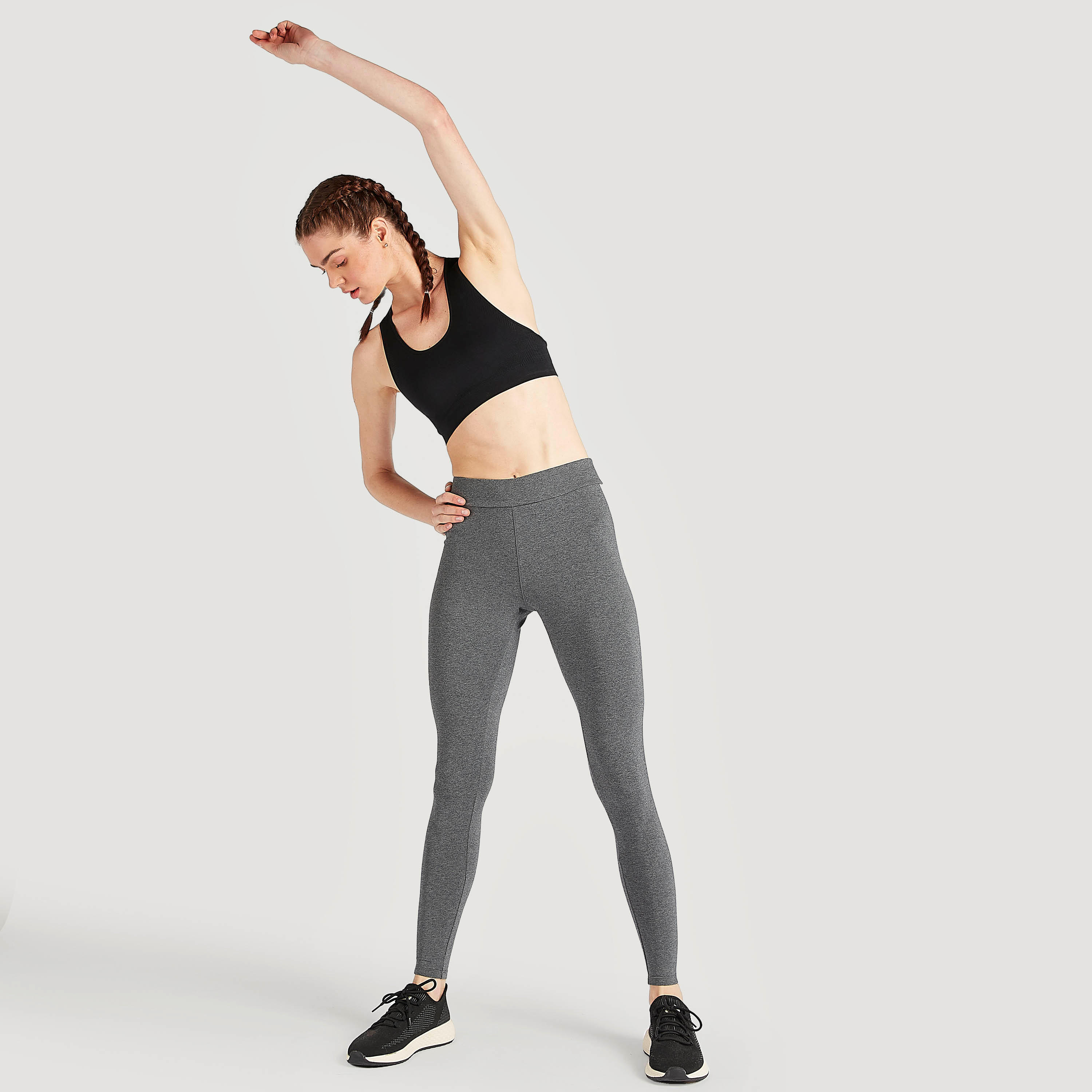 صدرية رياضية سادة بتصميم متداخل من الظهر-sports-women-clothing-sportsbras-image-4