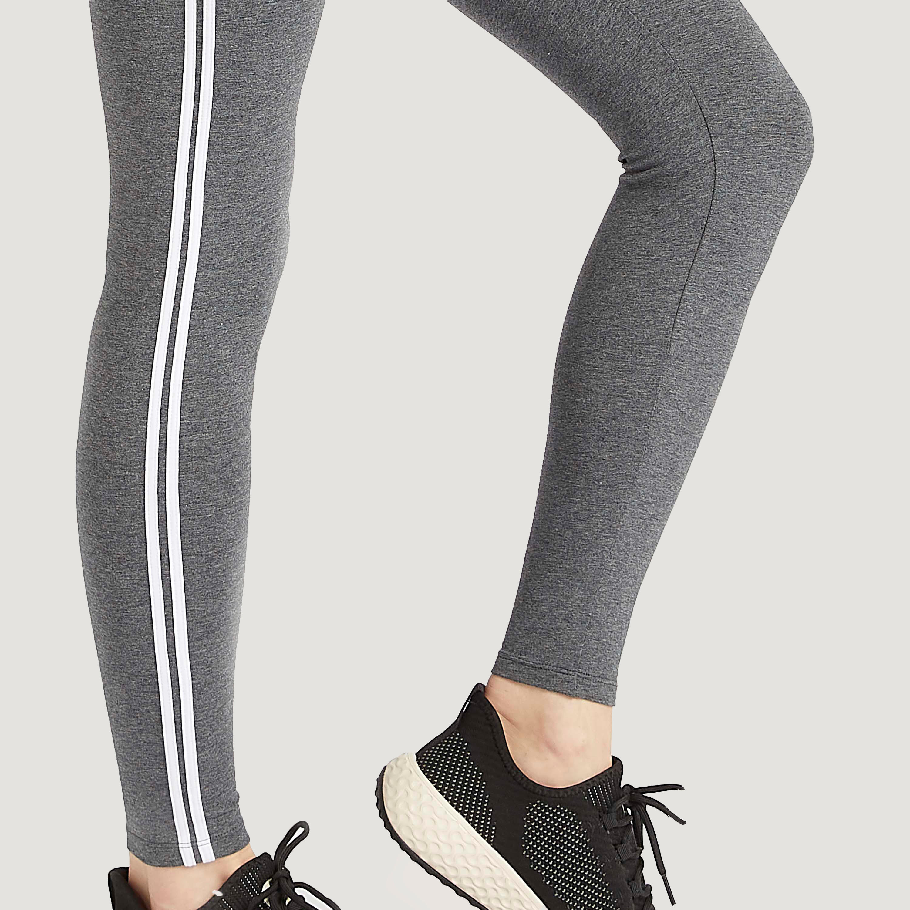 Solid Leggings with Elasticated Waistband and Tape Detail-women-clothing-bottoms-leggings-image-3