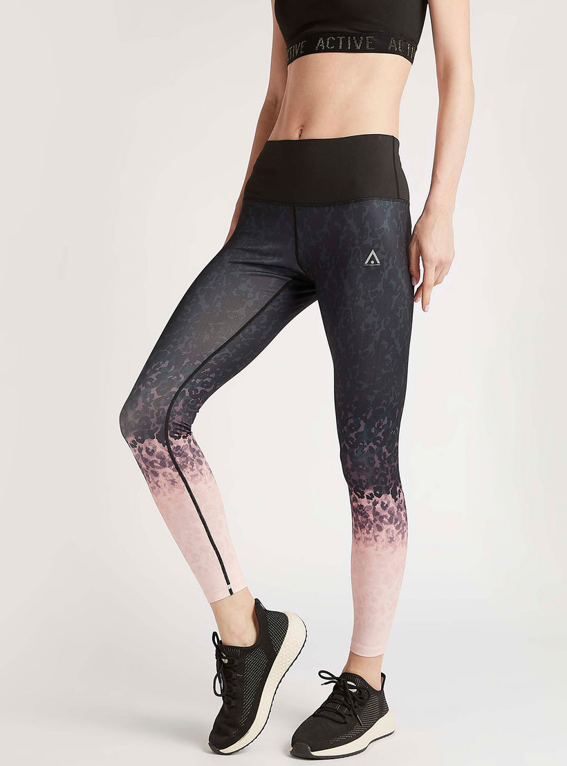 Printed Leggings with Elasticated Waistband-women-clothing-bottoms-leggings-image-1