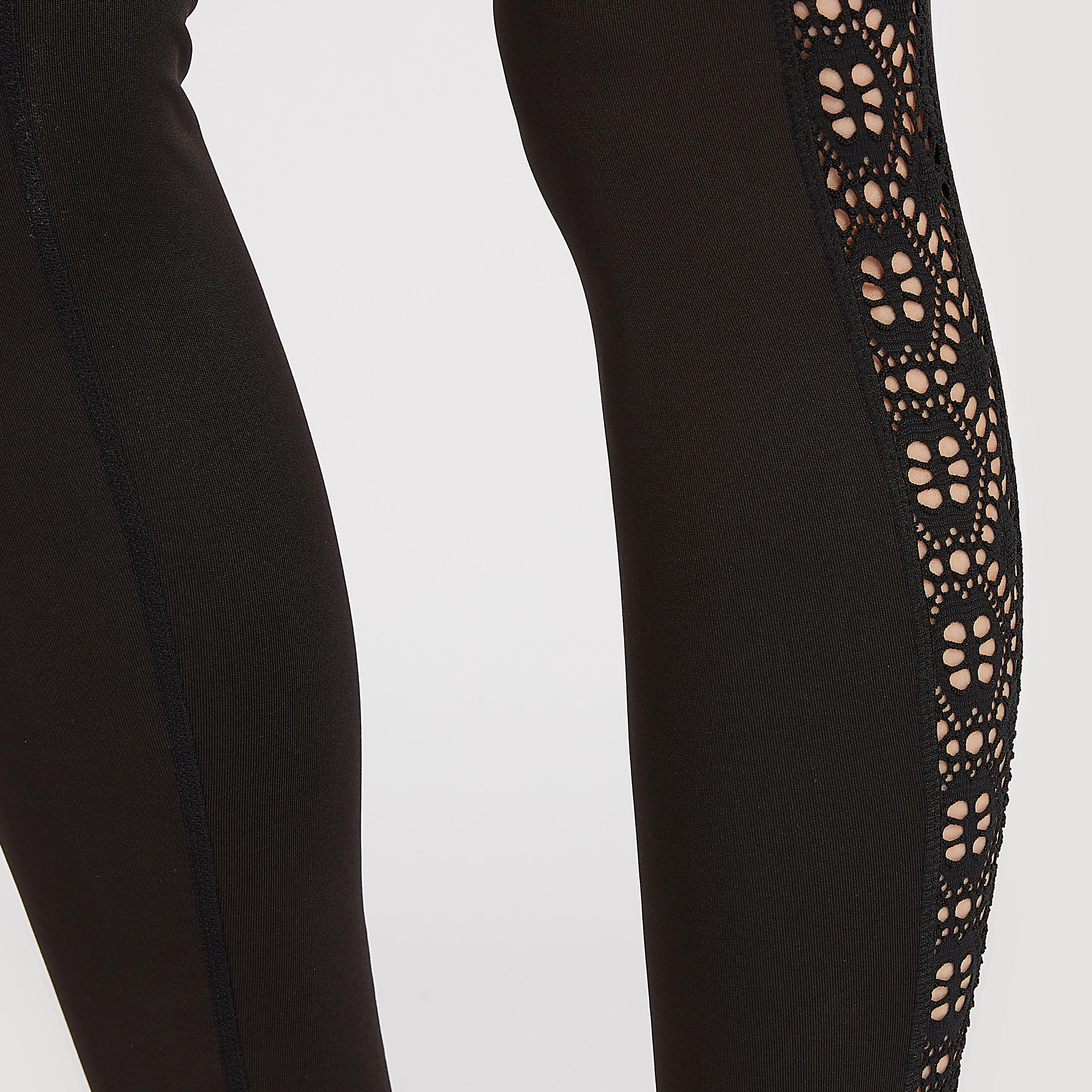 بنطلون ليقنز بخصر مطّاطي وألواح جانبيّة بتصاميم مفرّغة-women-clothing-bottoms-leggings-image-5