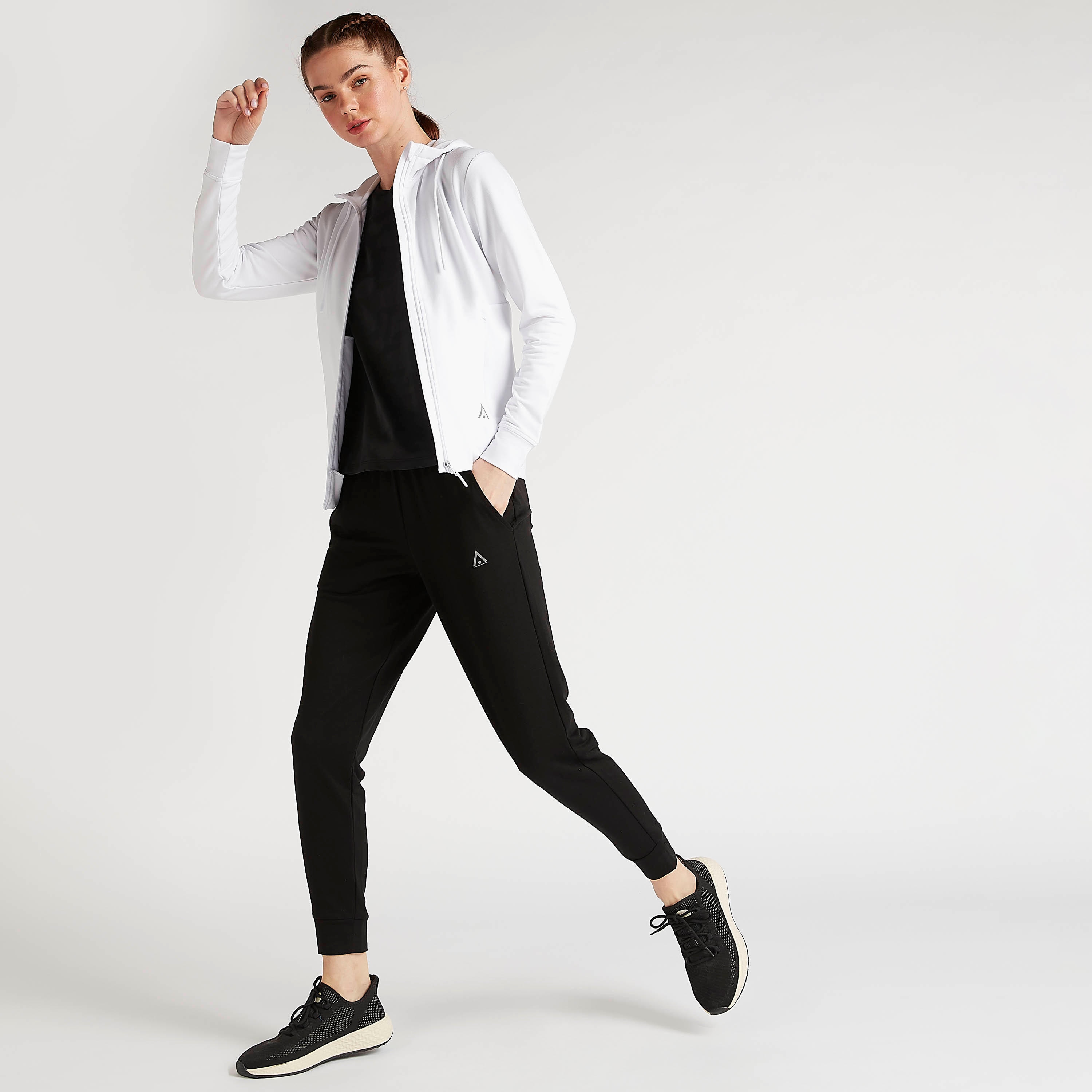 هودي سادة بسحّاب وأكمام طويلة وجيوب-women-clothing-sportswearandactivewear-hoodiesandsweatshirts-image-5