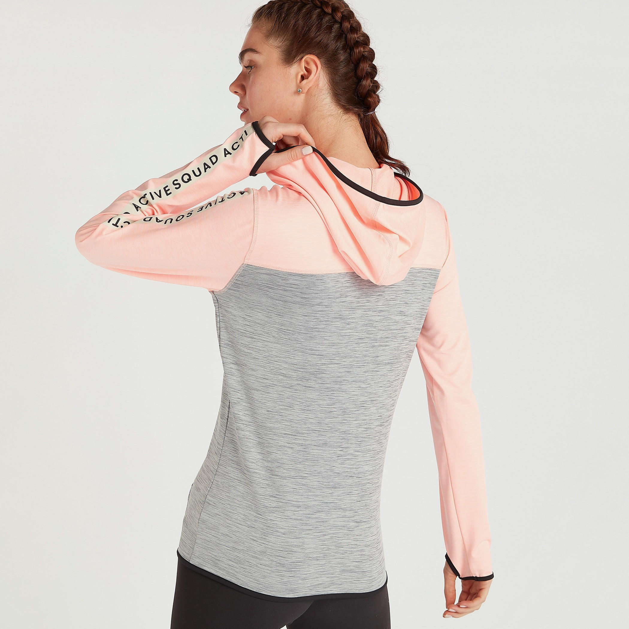 جاكيت خفيف بسحّاب مع أكمام طويلة وقبّعة-women-clothing-sportswearandactivewear-hoodiesandsweatshirts-image-2