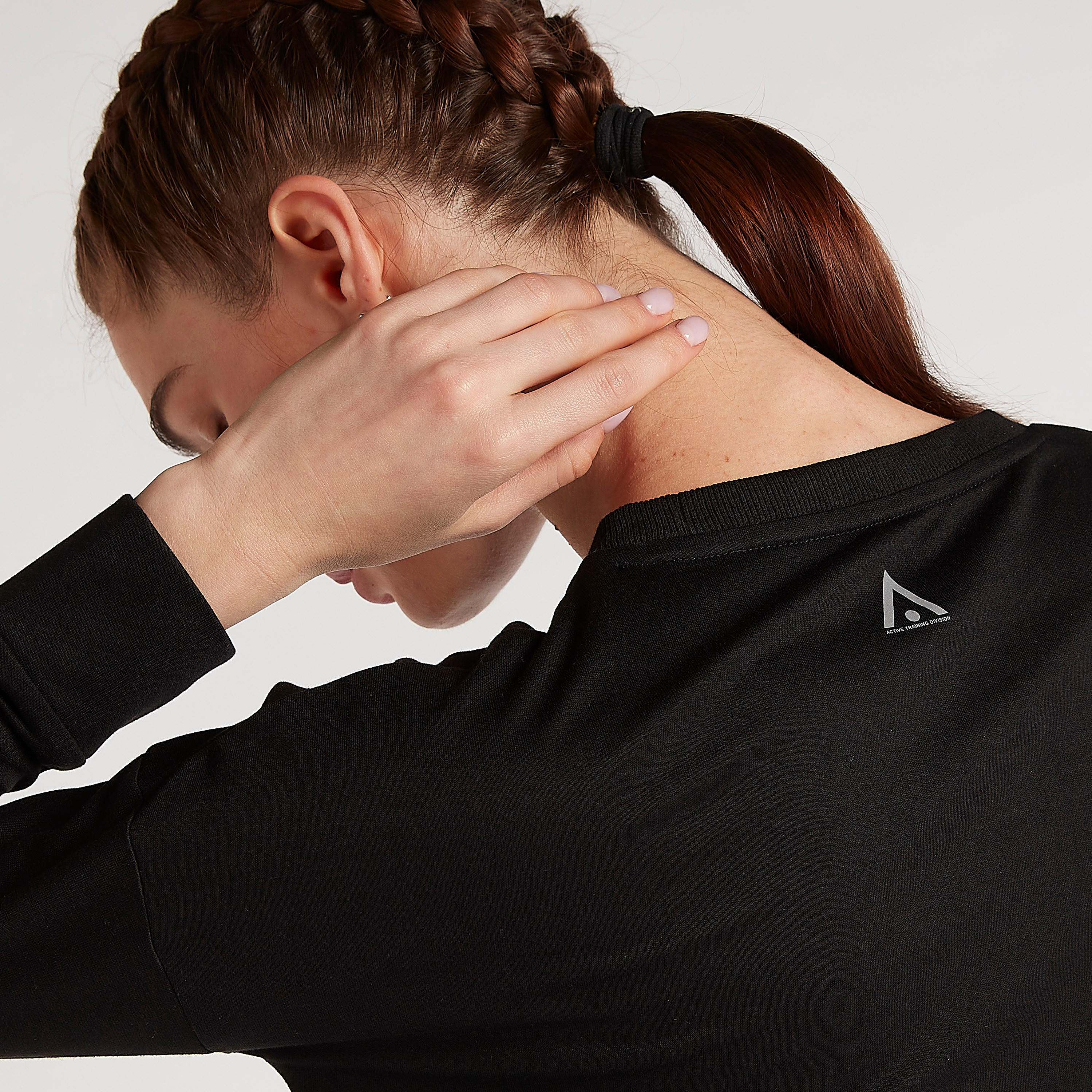 Solid Crew Neck Sweatshirt with Long Sleeves-women-clothing-sportswearandactivewear-hoodiesandsweatshirts-image-3