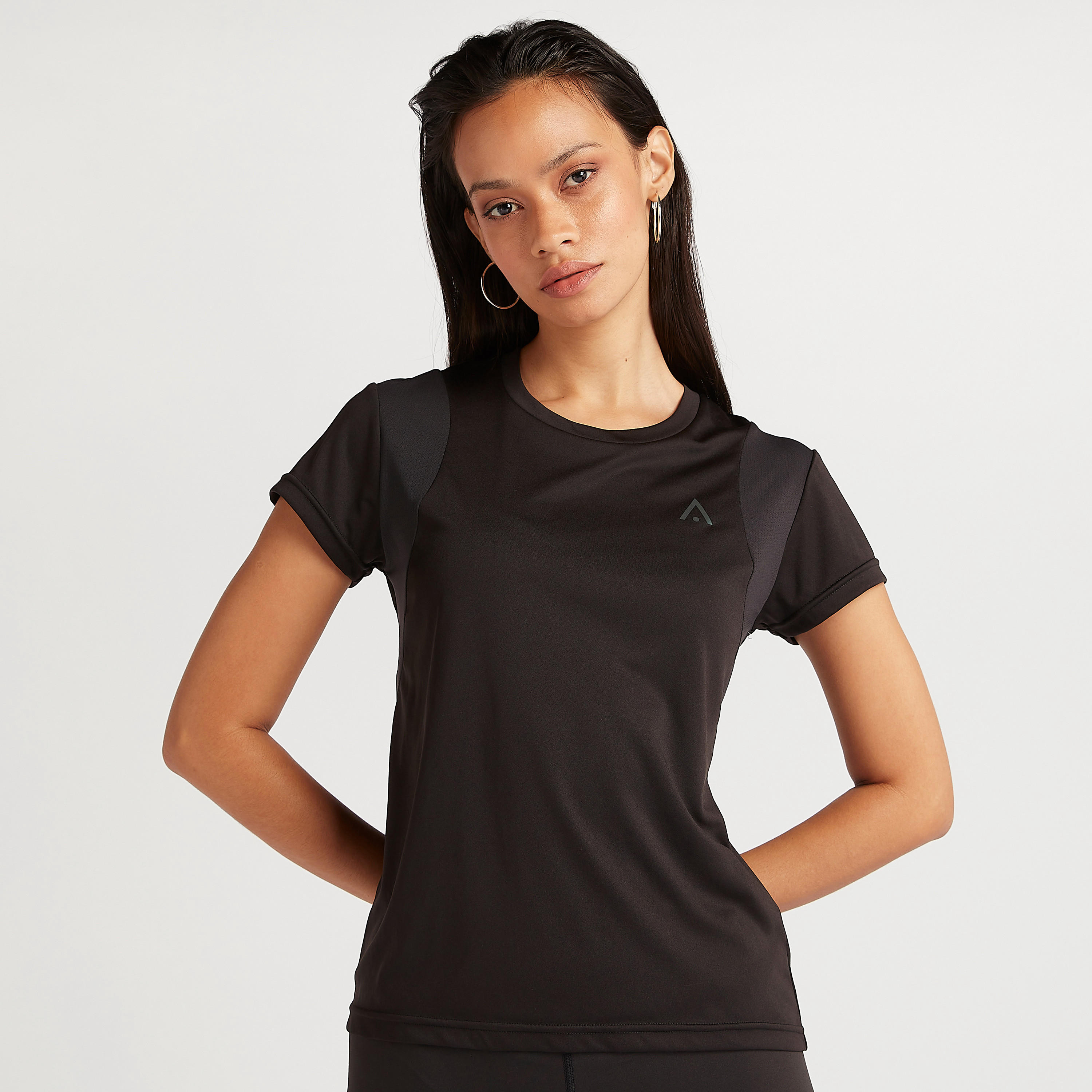 تيشيرت بأكمام كاب وياقة مستديرة-women-clothing-sportswearandactivewear-tshirtsandvests-image-5