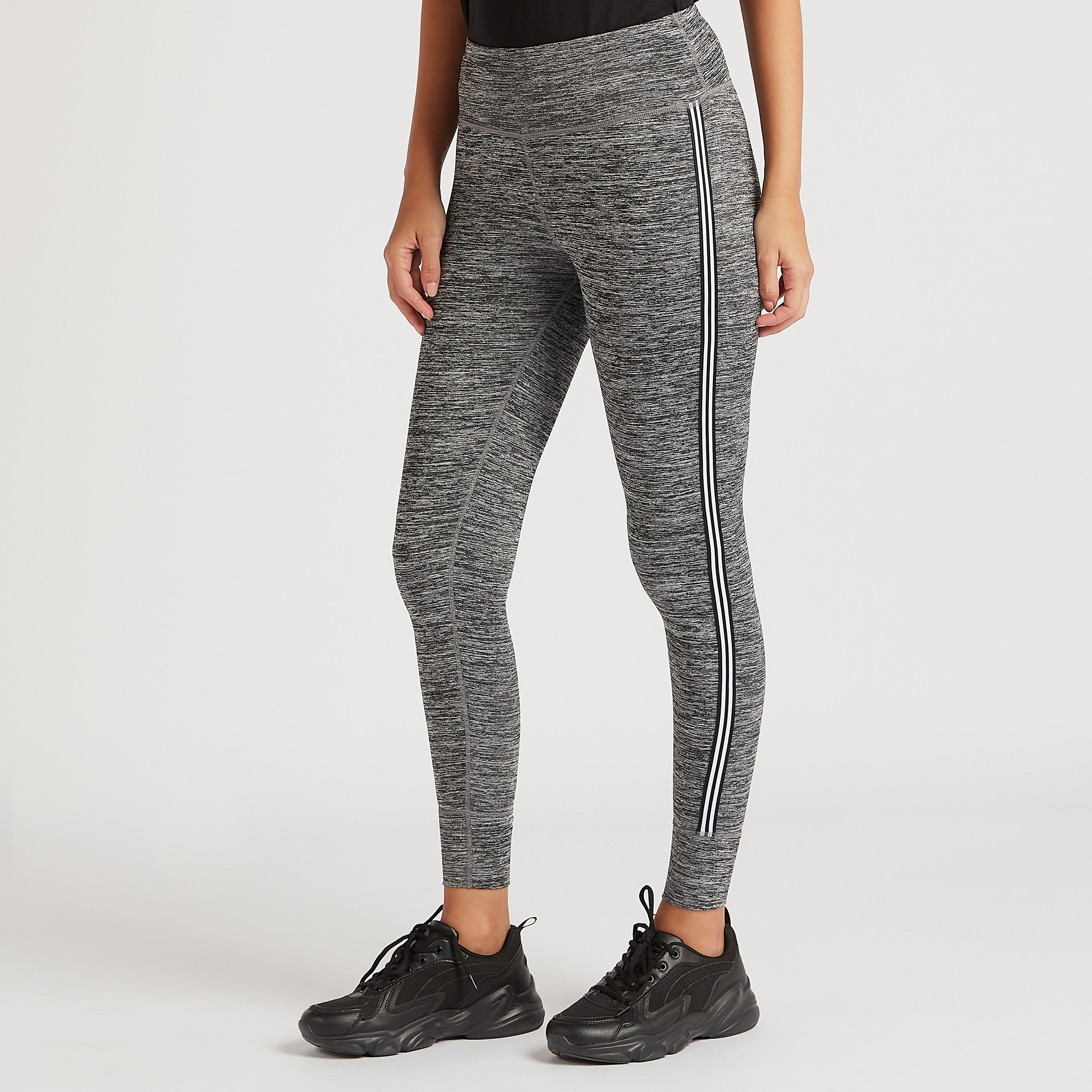 بنطلون ليقنز بطبعات وتفاصيل شريطة وجيوب بسحّاب-women-clothing-bottoms-leggings-image-1