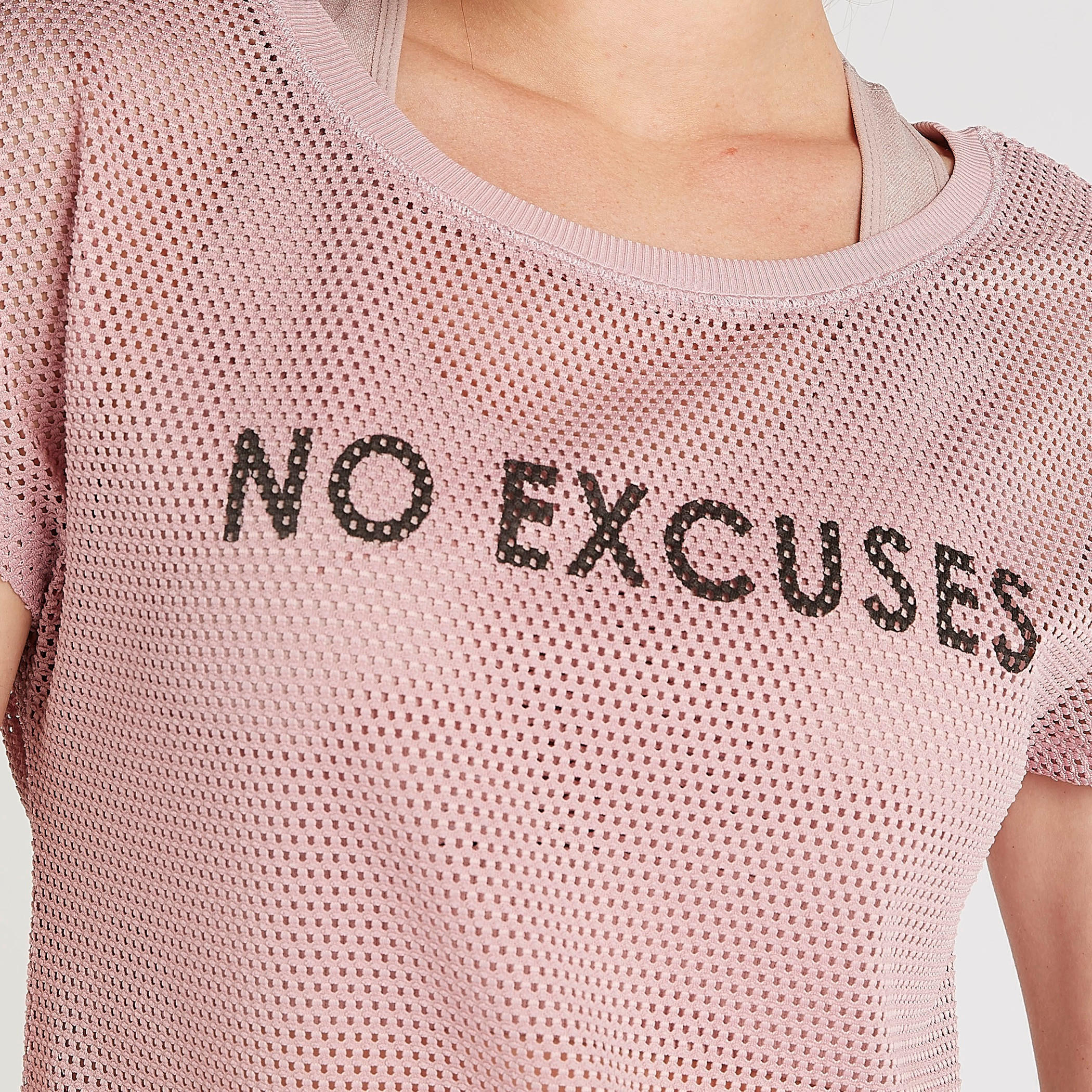 Printed Mesh T-shirt with Cap Sleeves and Round Neck-women-clothing-sportswearandactivewear-tshirtsandvests-image-3