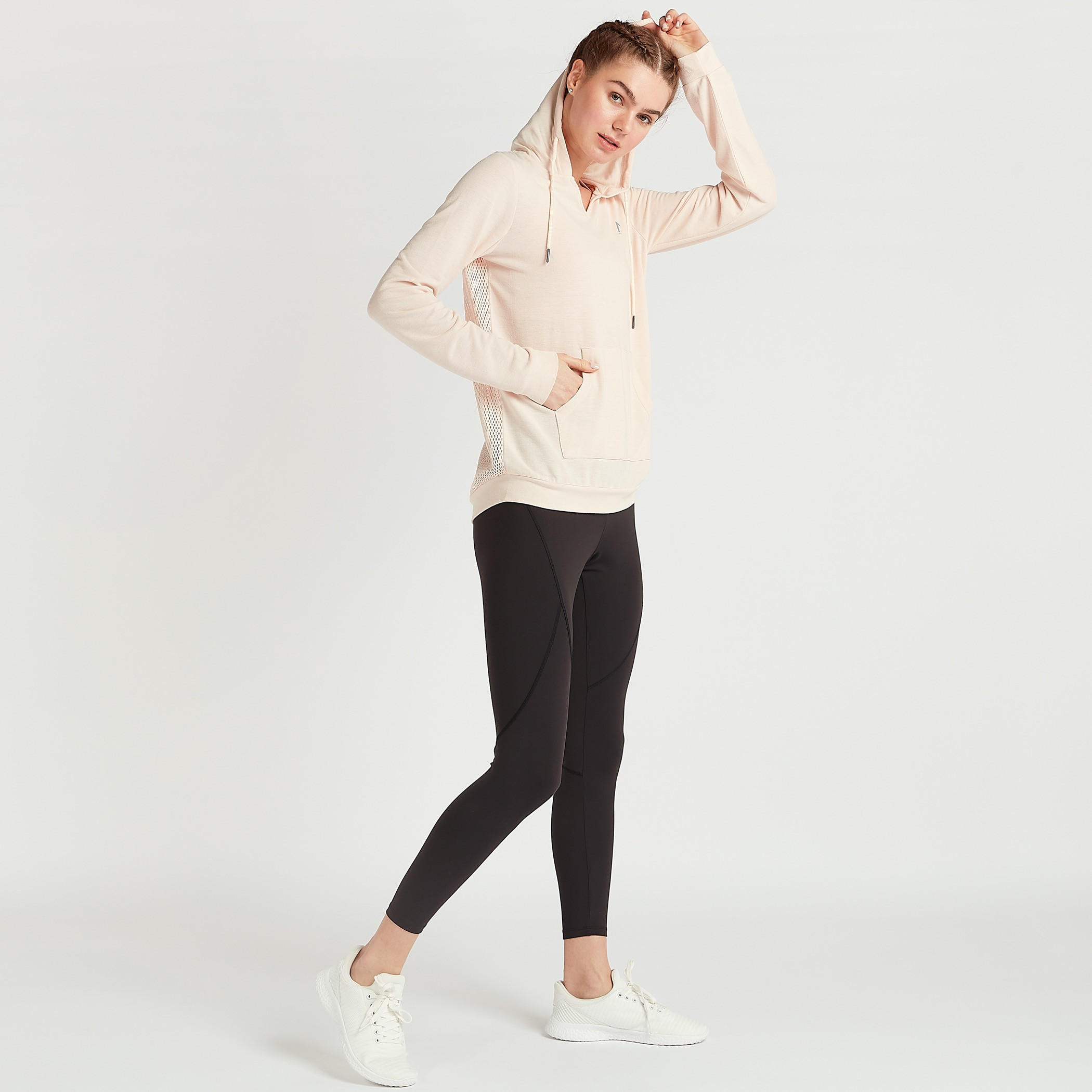 سويت شيرت بقبّعة وجيوب وأكمام طويلة-women-clothing-sportswearandactivewear-hoodiesandsweatshirts-image-2
