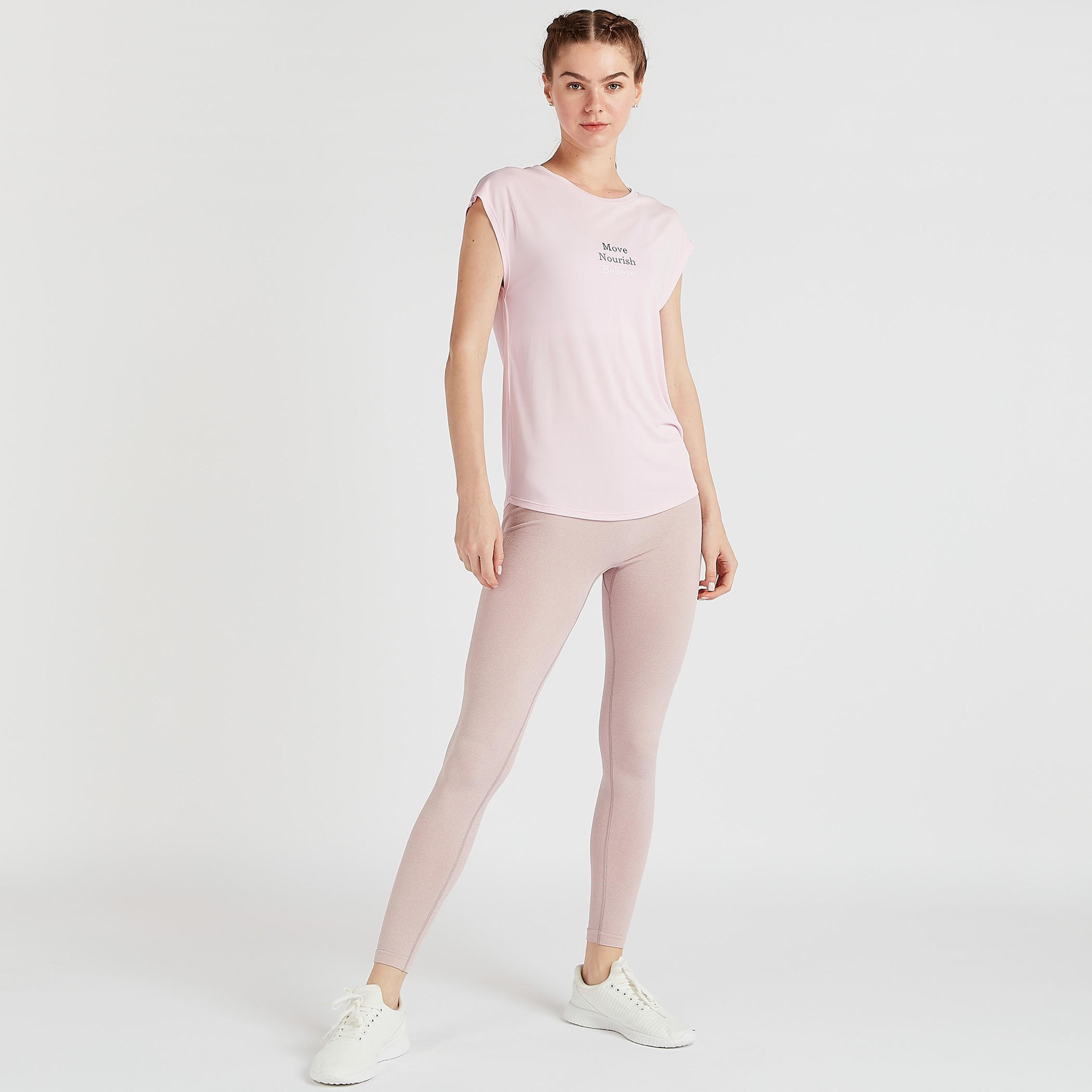 Printed T-shirt with Cap Sleeves-women-clothing-sportswearandactivewear-tshirtsandvests-image-2