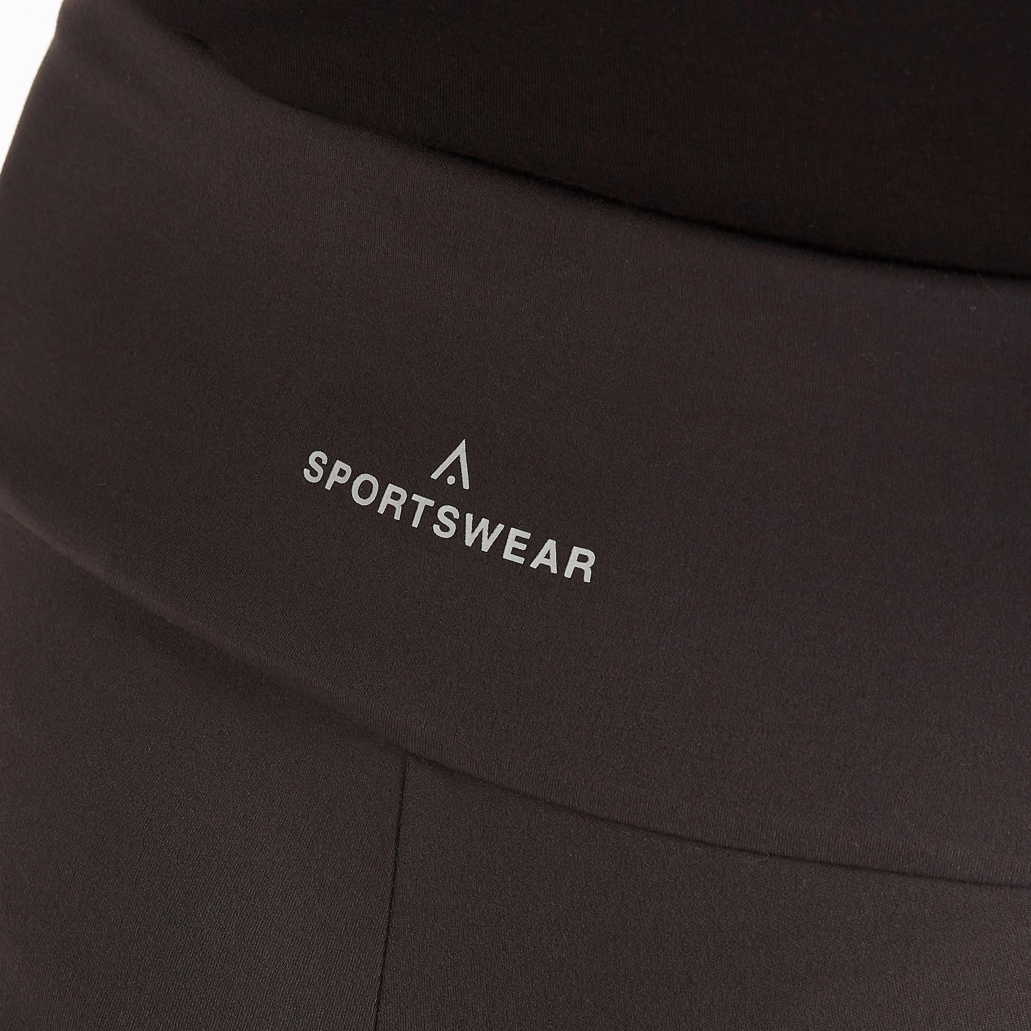 بنطلون ليقنز سادة بخصر مطاطي وتفاصيل شريطة-women-clothing-bottoms-leggings-image-3