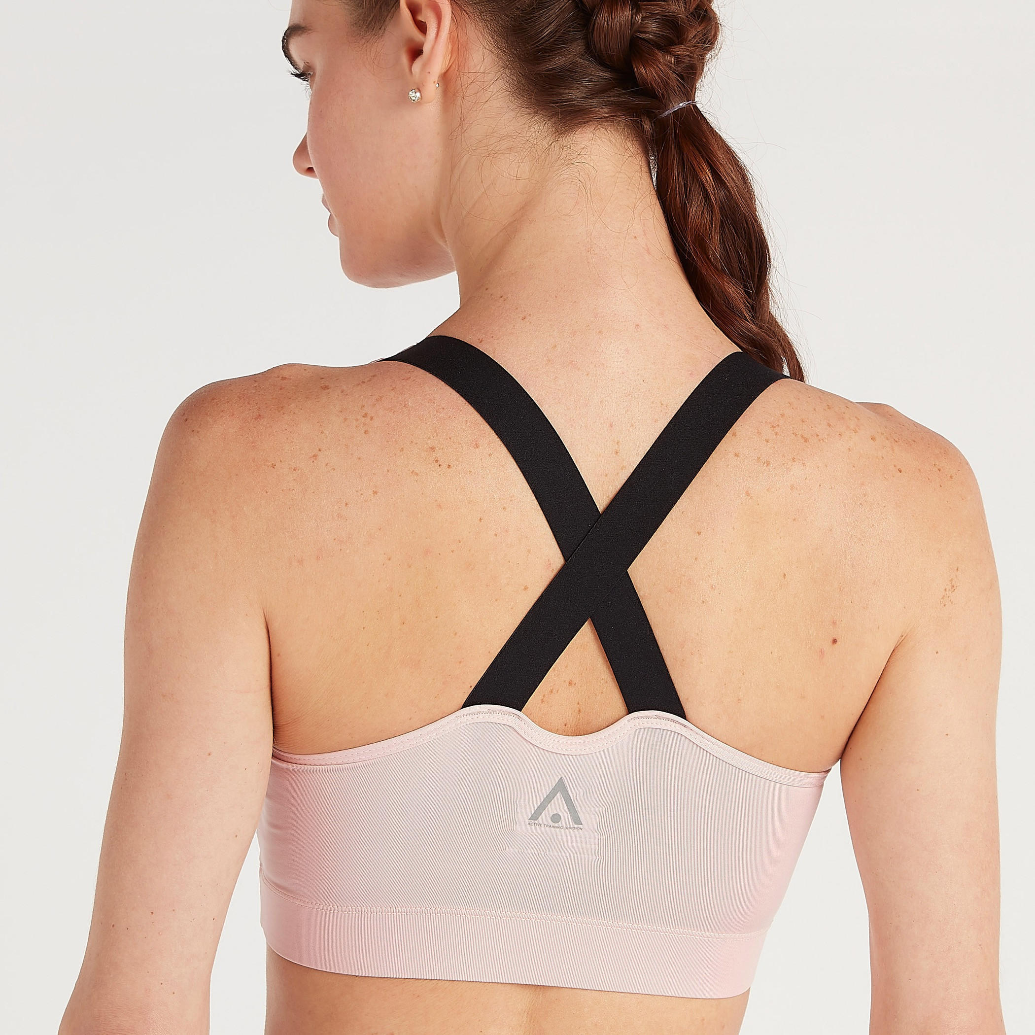 صدريّة رياضيّة سادة بحزام خلفي متقاطع-sports-women-clothing-sportsbras-image-2