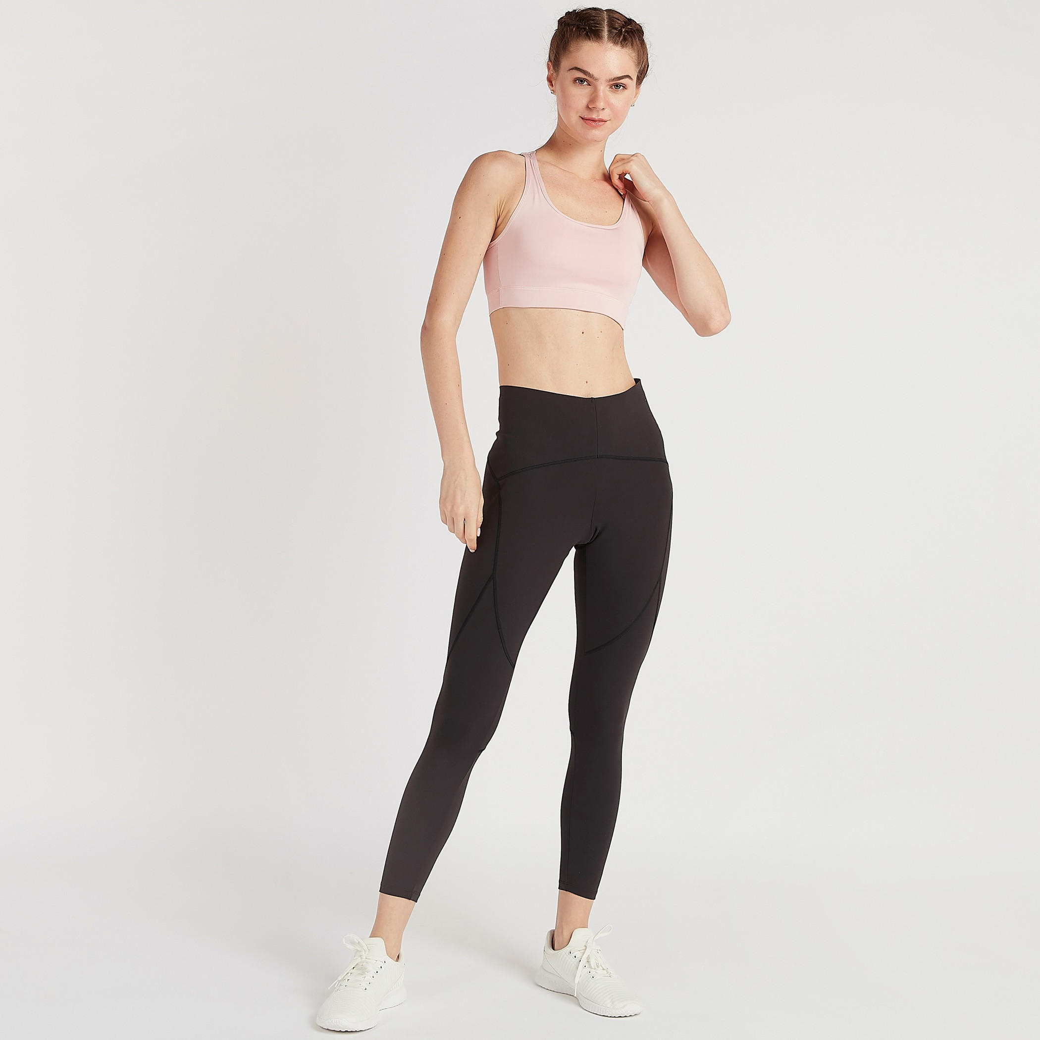 صدريّة رياضيّة سادة بحزام خلفي متقاطع-sports-women-clothing-sportsbras-image-1