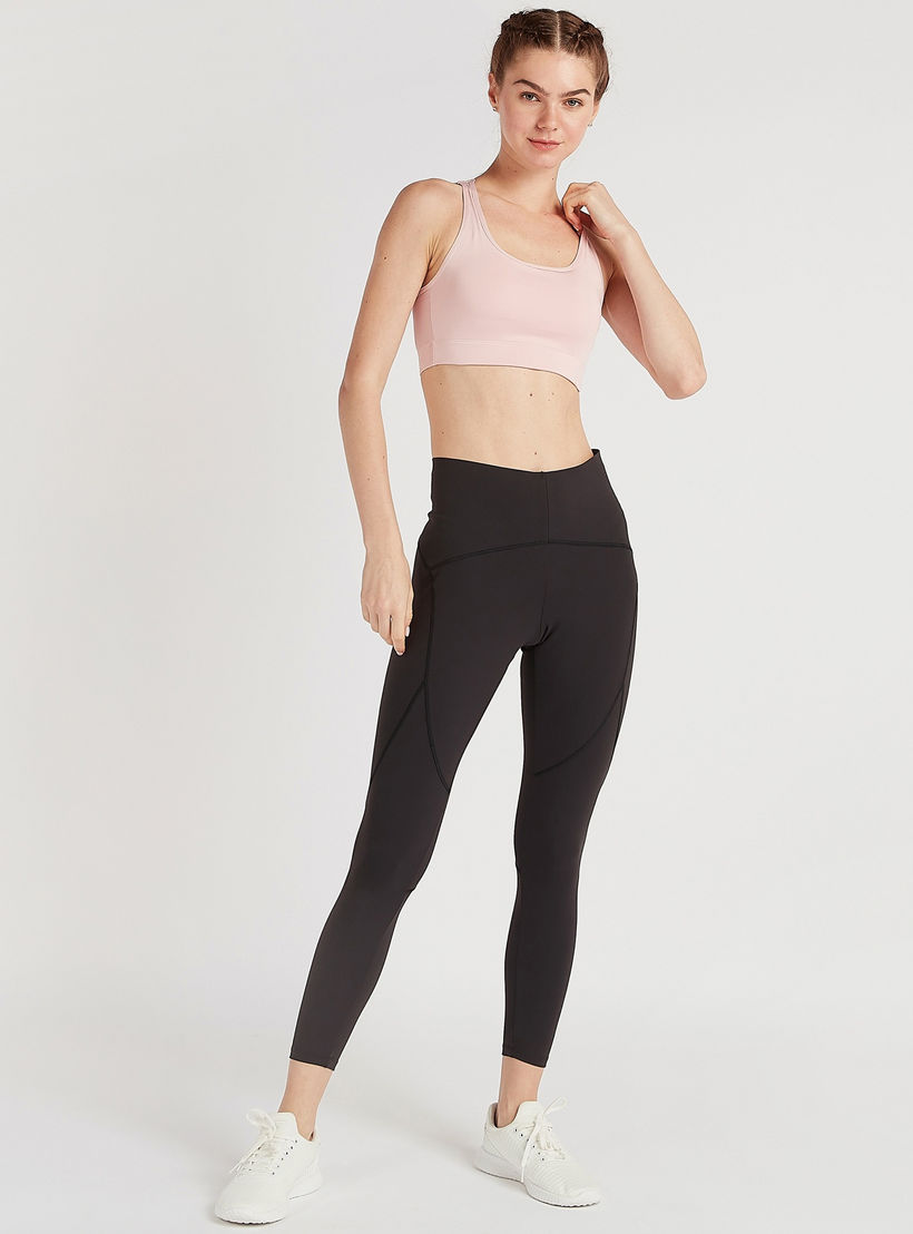 صدريّة رياضيّة سادة بحزام خلفي متقاطع-sports-women-clothing-sportsbras-image-1