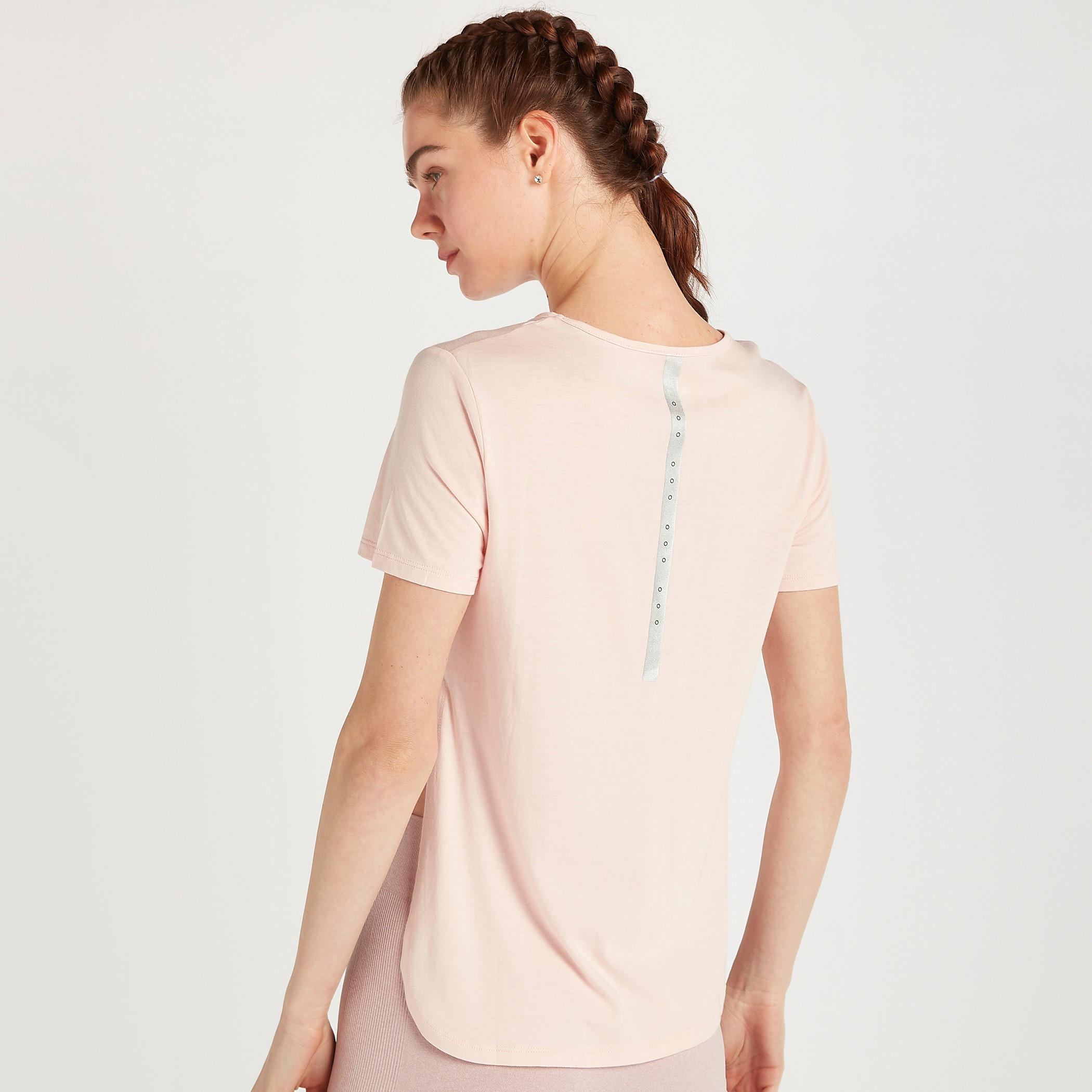 Slogan Print T-shirt with Short Sleeves-women-clothing-sportswearandactivewear-tshirtsandvests-image-4
