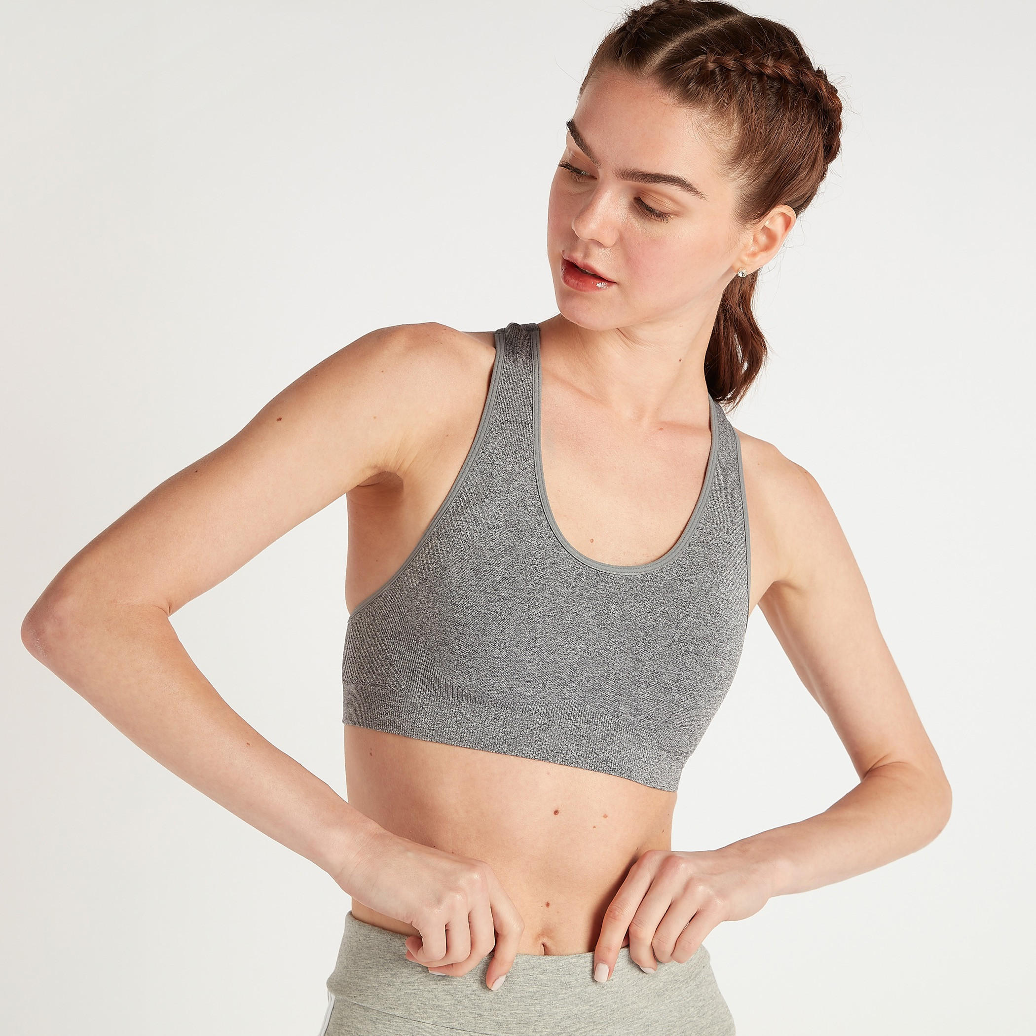 Solid Sports Bra with Racerback-sports-women-clothing-sportsbras-image-3