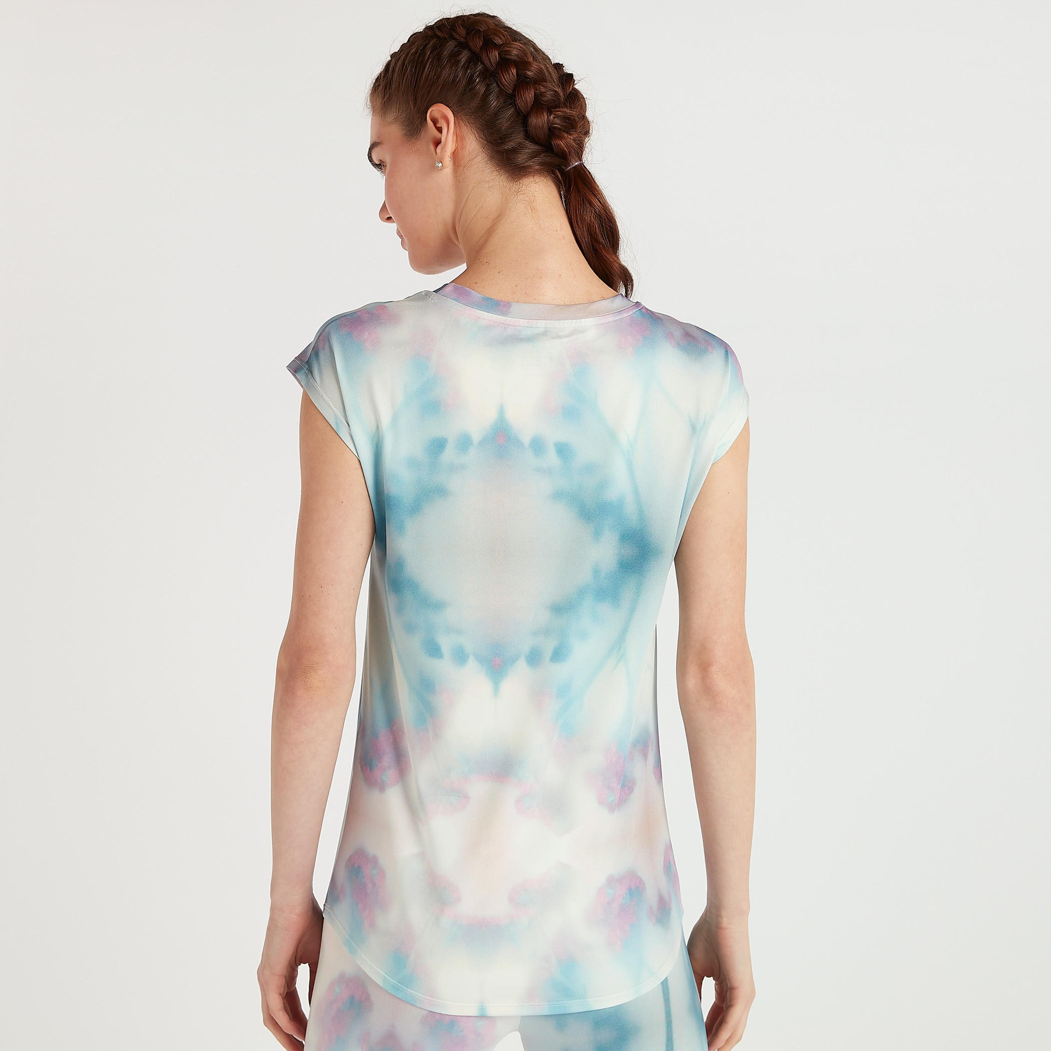 Printed T-shirt with Cap Sleeves-women-clothing-tshirts-image-4