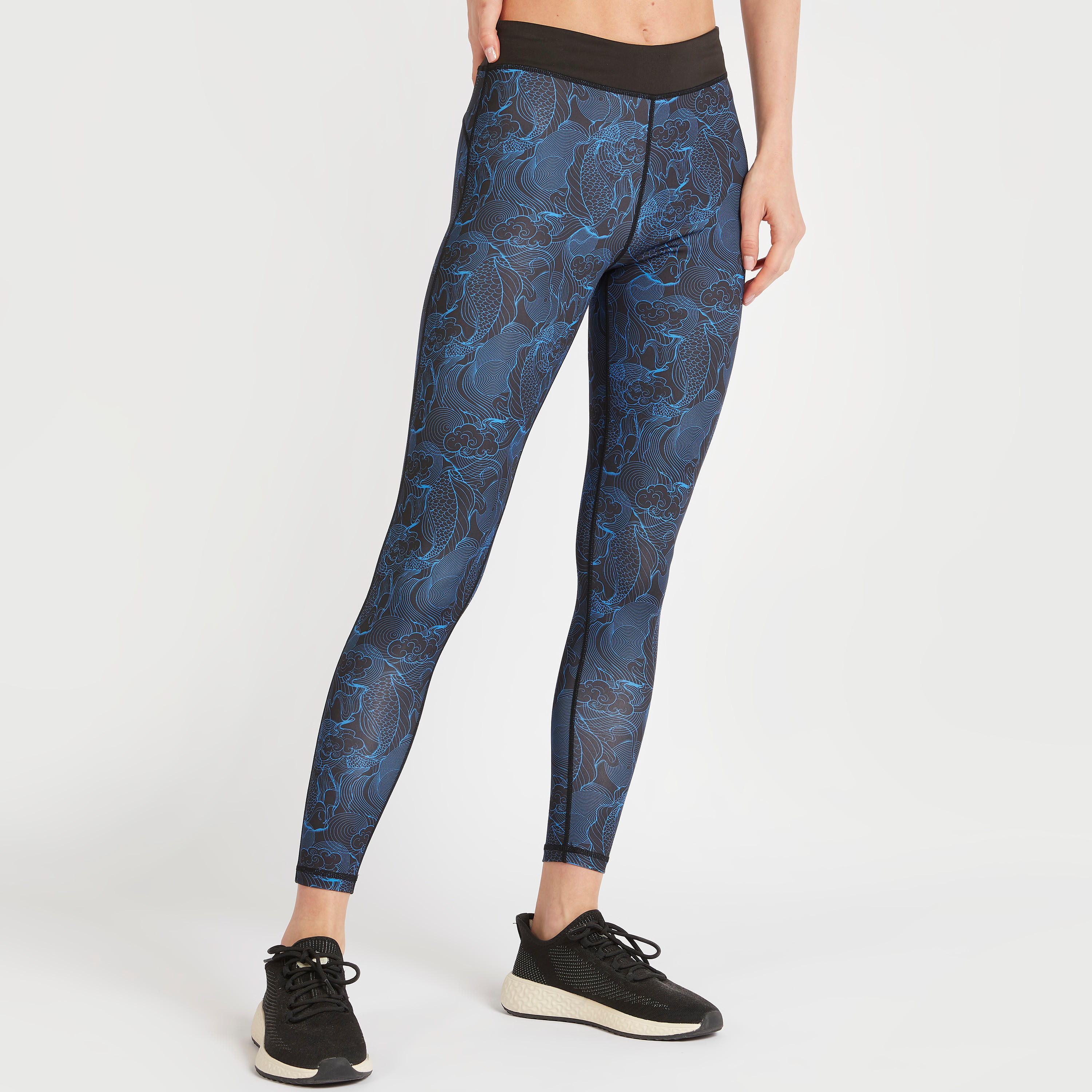 بنطلون ليقنز بخصر مطّاطي وطبعات-women-clothing-bottoms-leggings-image-1