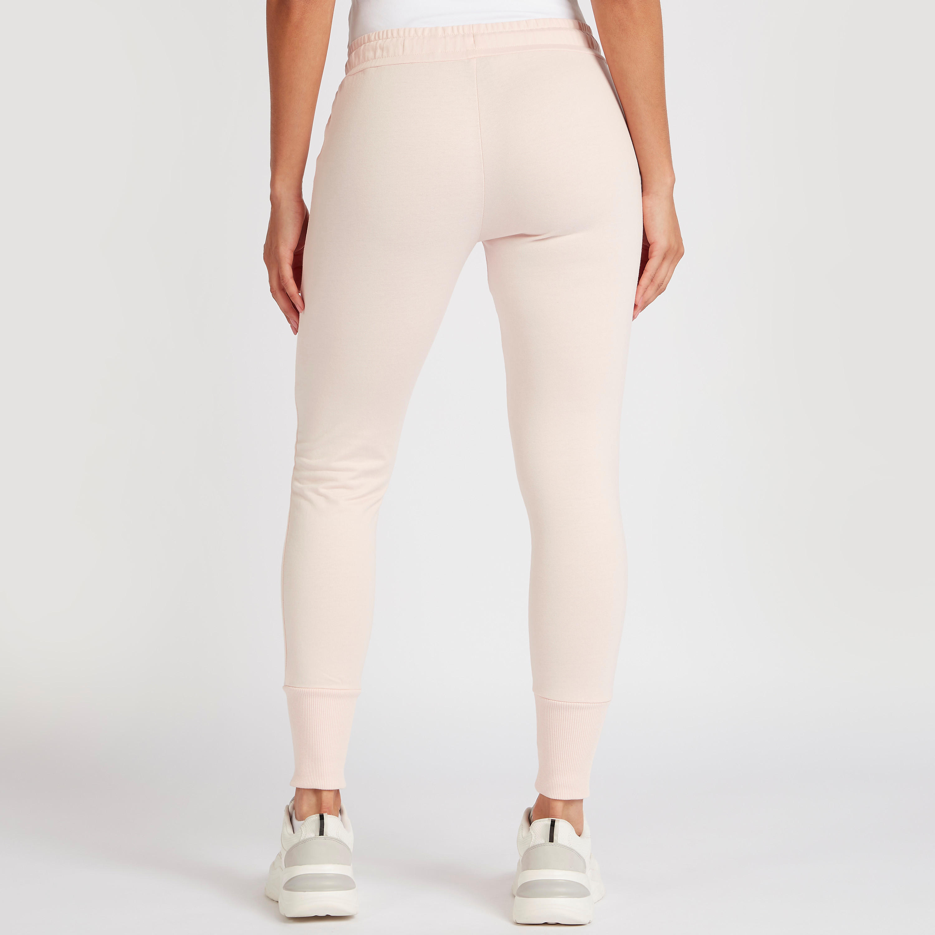 بنطلون رياضي سادة برباط إغلاق وجيوب بسحّاب-women-clothing-sportswearandactivewear-bottoms-image-1