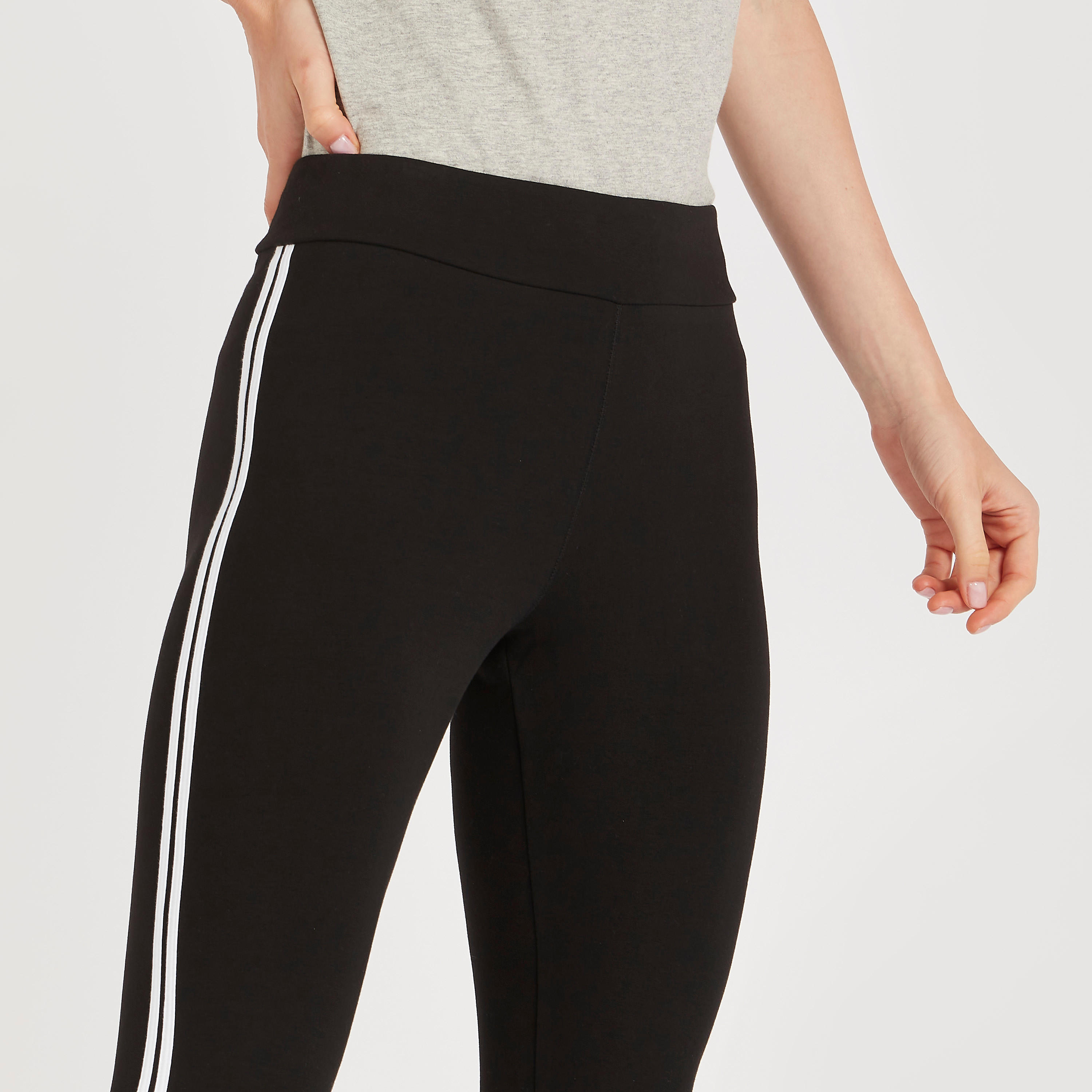 Solid Leggings with Elasticated Waistband-women-clothing-bottoms-leggings-image-3