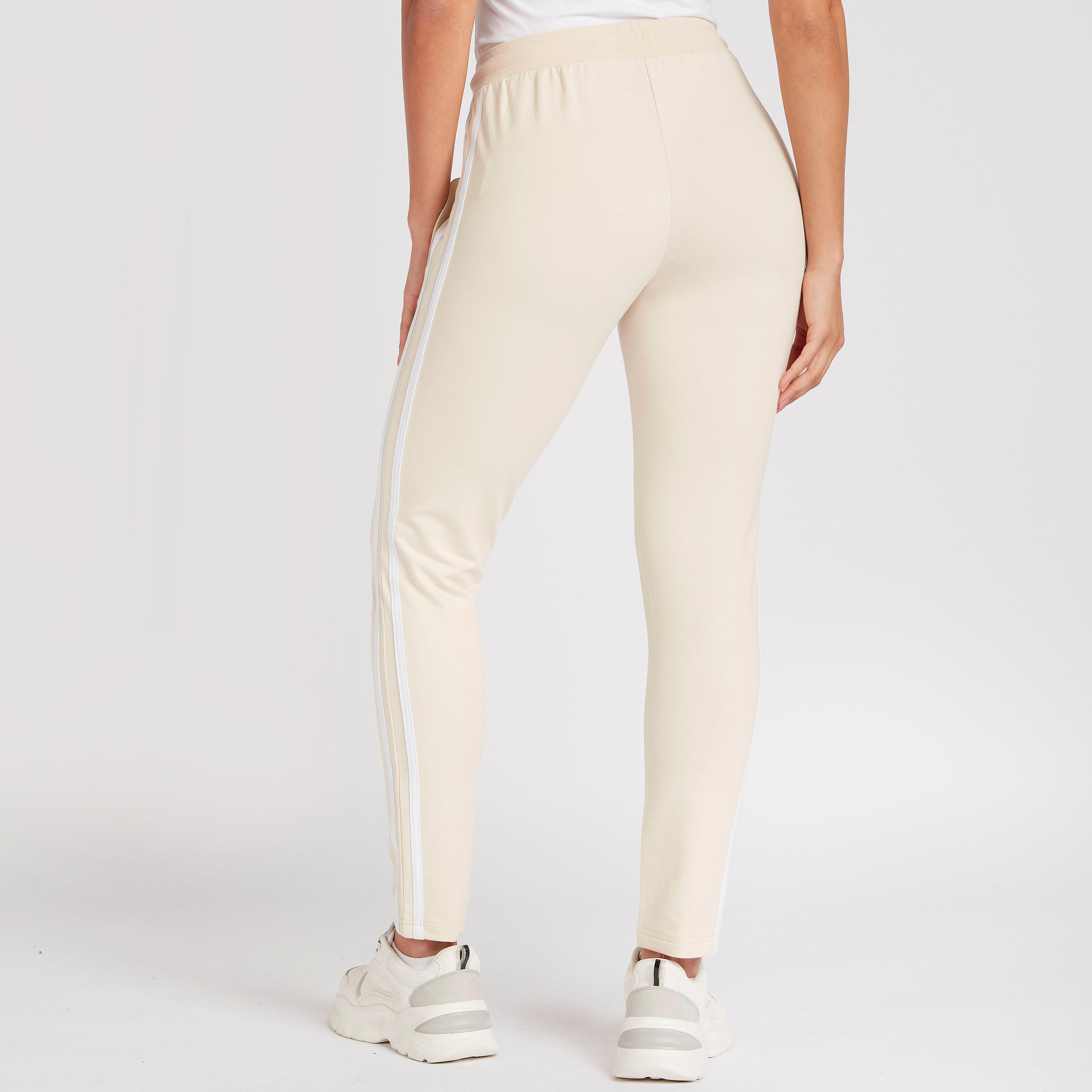 Solid Track Pants with Drawstring Closure and Tape Detail-women-clothing-bottoms-joggers-image-4