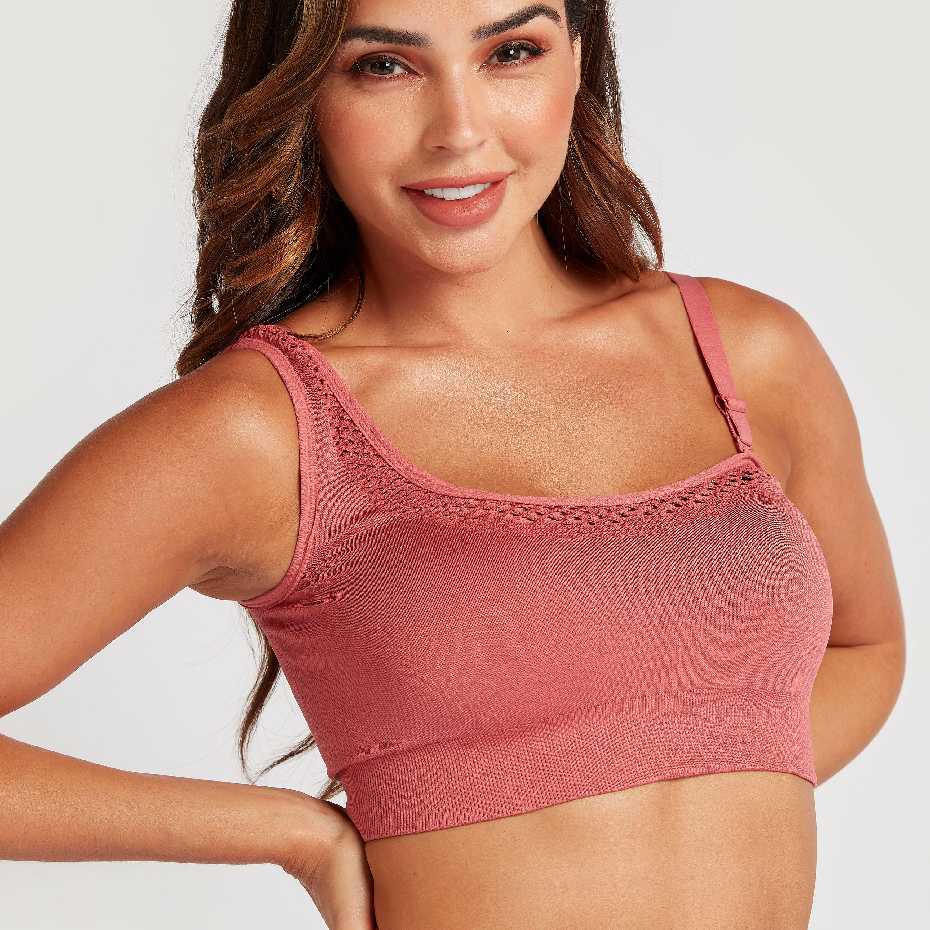 صدريّة رياضيّة سادة بحزام قابل للفصل وكتف واحد-sports-women-clothing-sportsbras-image-2