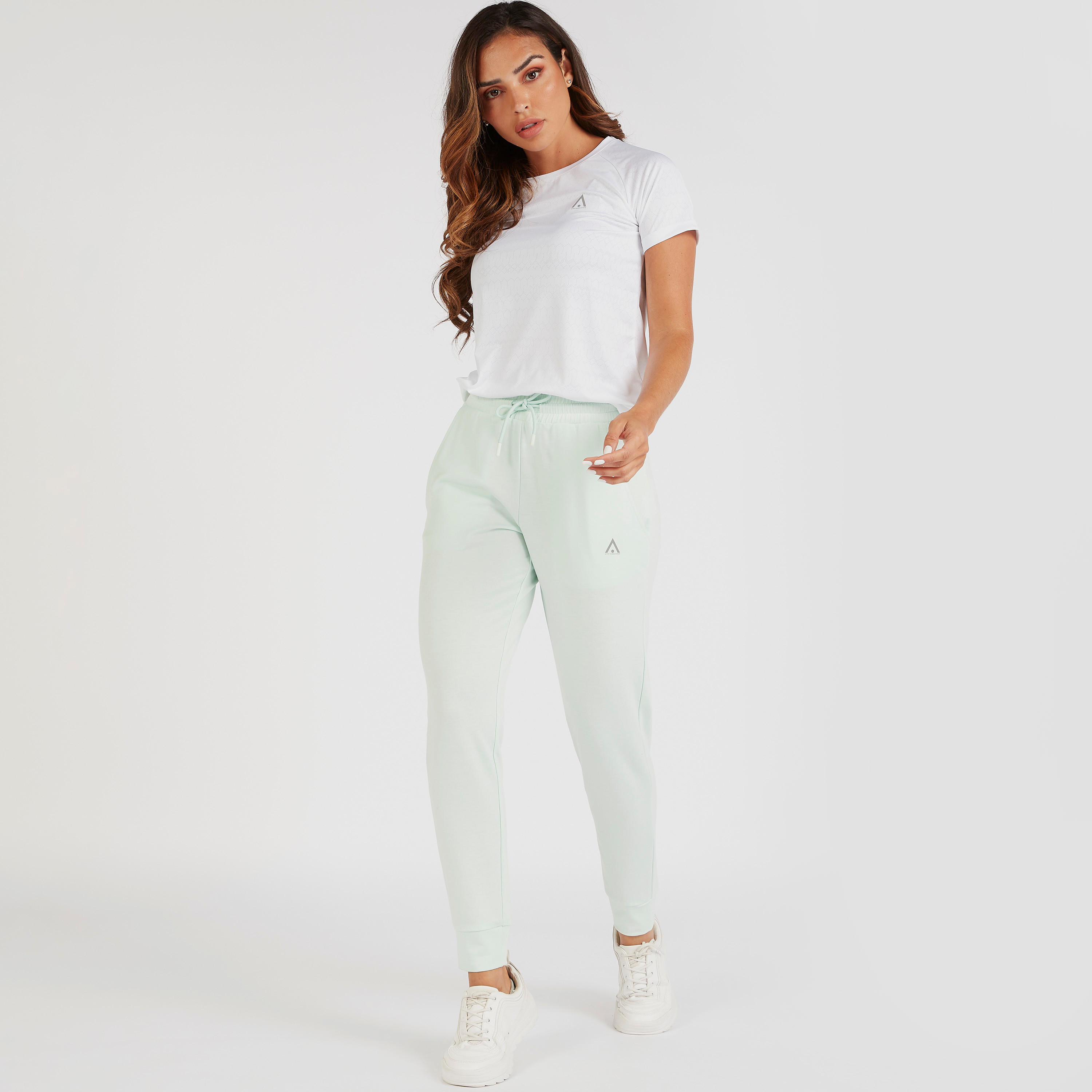 بنطلون رياضي سادة برباط إغلاق وجيوب-women-clothing-bottoms-joggers-image-3