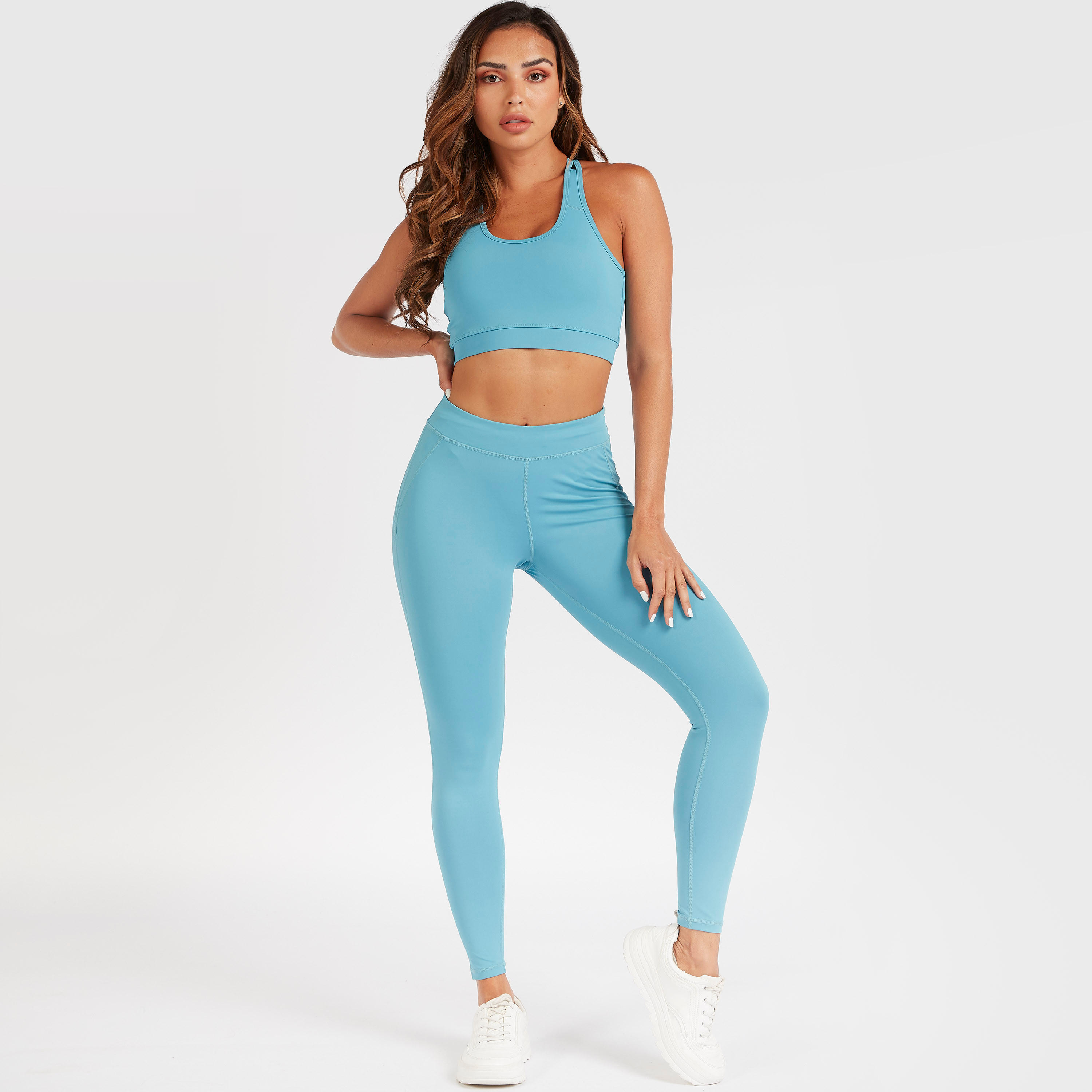 بنطلون ليقنز سادة بخصر مطّاطي-women-clothing-bottoms-leggings-image-1