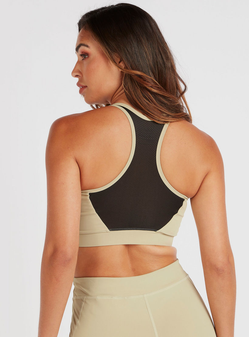 صدريّة رياضيّة سادة بياقة عميقة وتصميم متقاطع من الخلف-sports-women-clothing-sportsbras-image-1