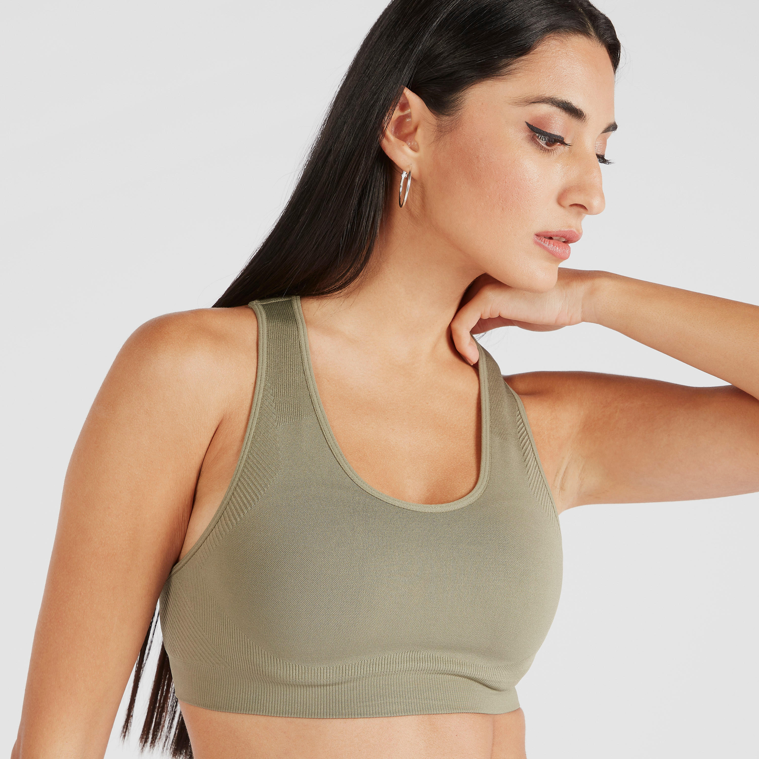 صدرية رياضية بارزة الملمس بتصميم متقاطع من الخلف-sports-women-clothing-sportsbras-image-1