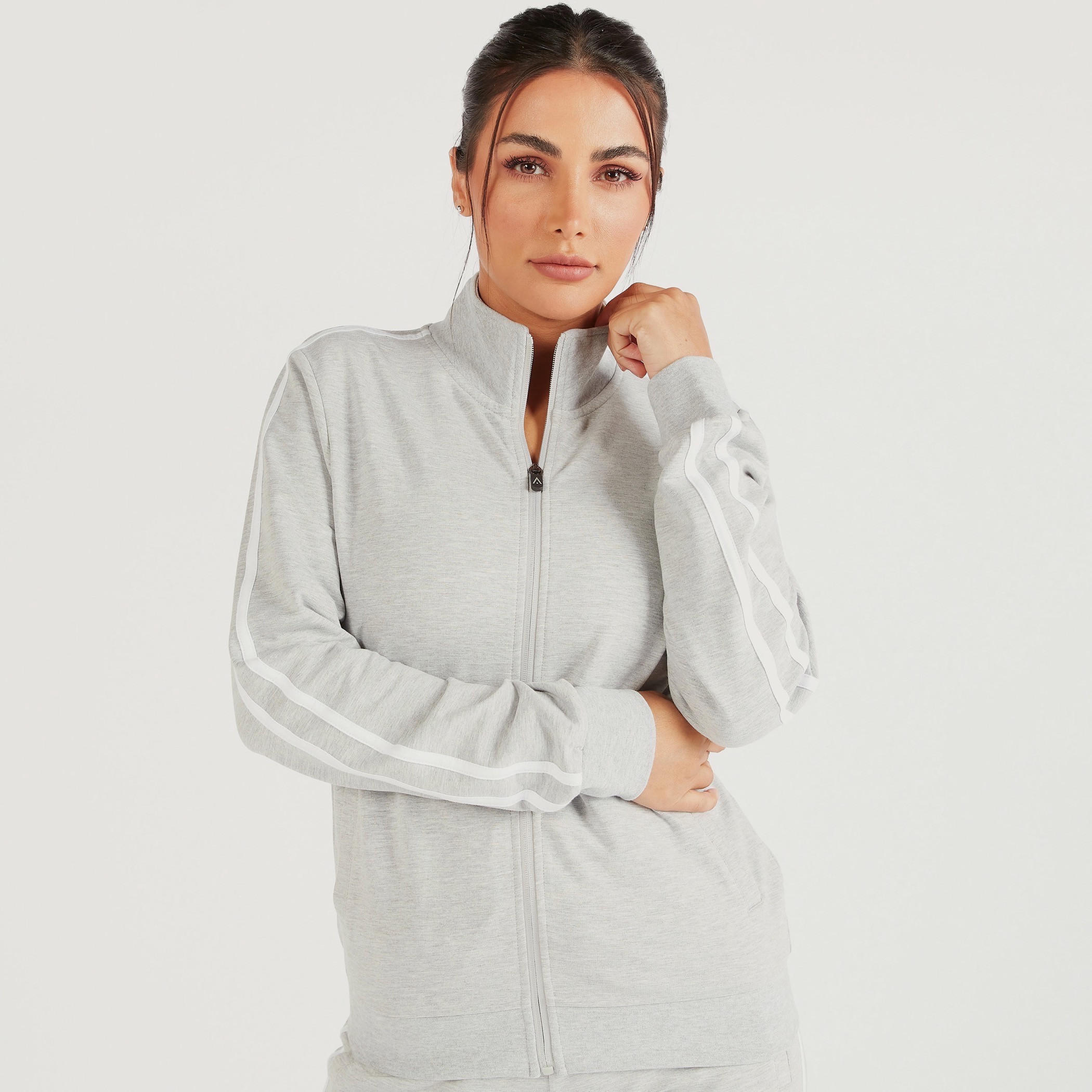 Solid Zip Through Jacket with Long Sleeves and Pockets-women-clothing-sportswearandactivewear-coatsandjackets-jackets-image-5