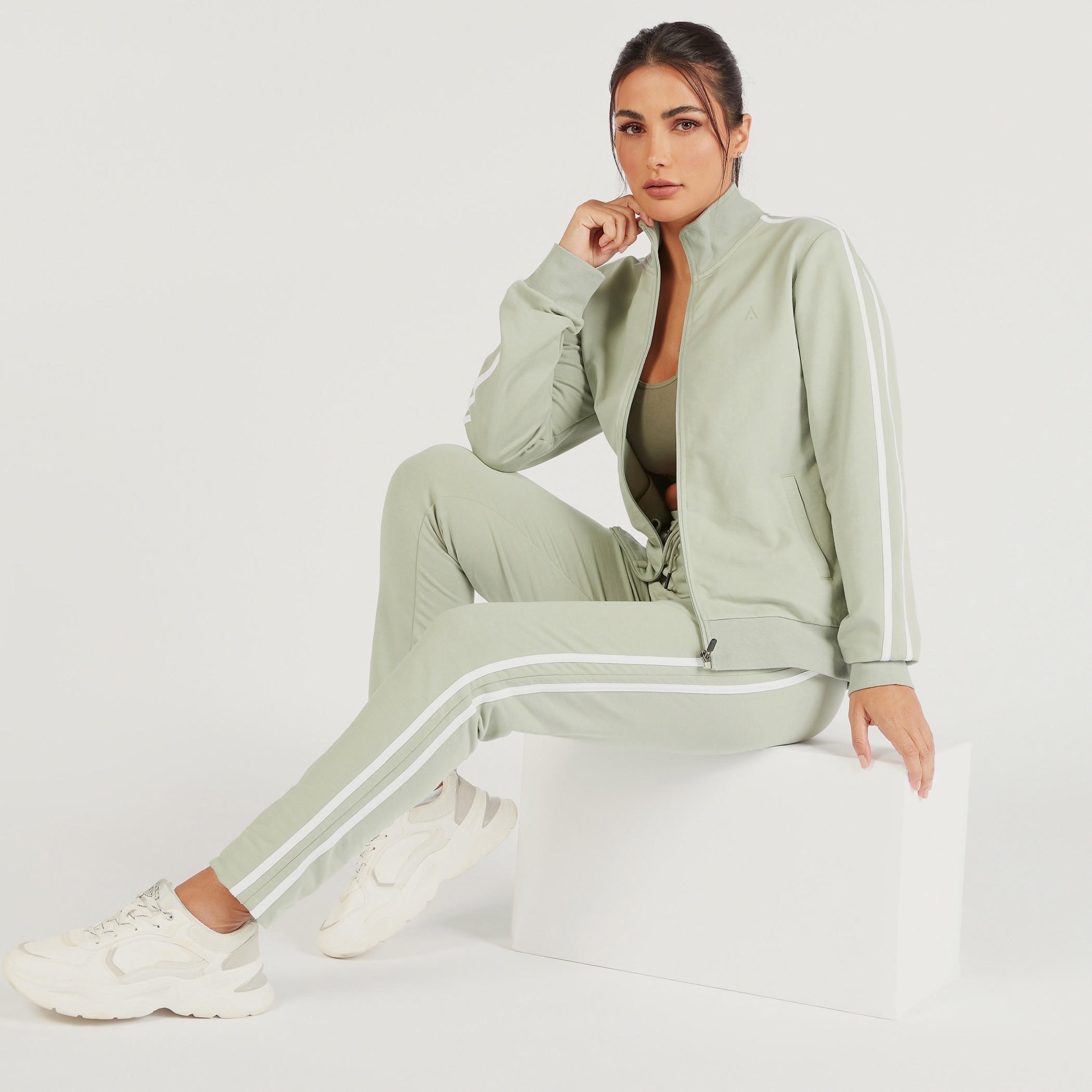 Solid Track Pants with Drawstring Closure and Pockets-women-clothing-sportswearandactivewear-bottoms-image-2