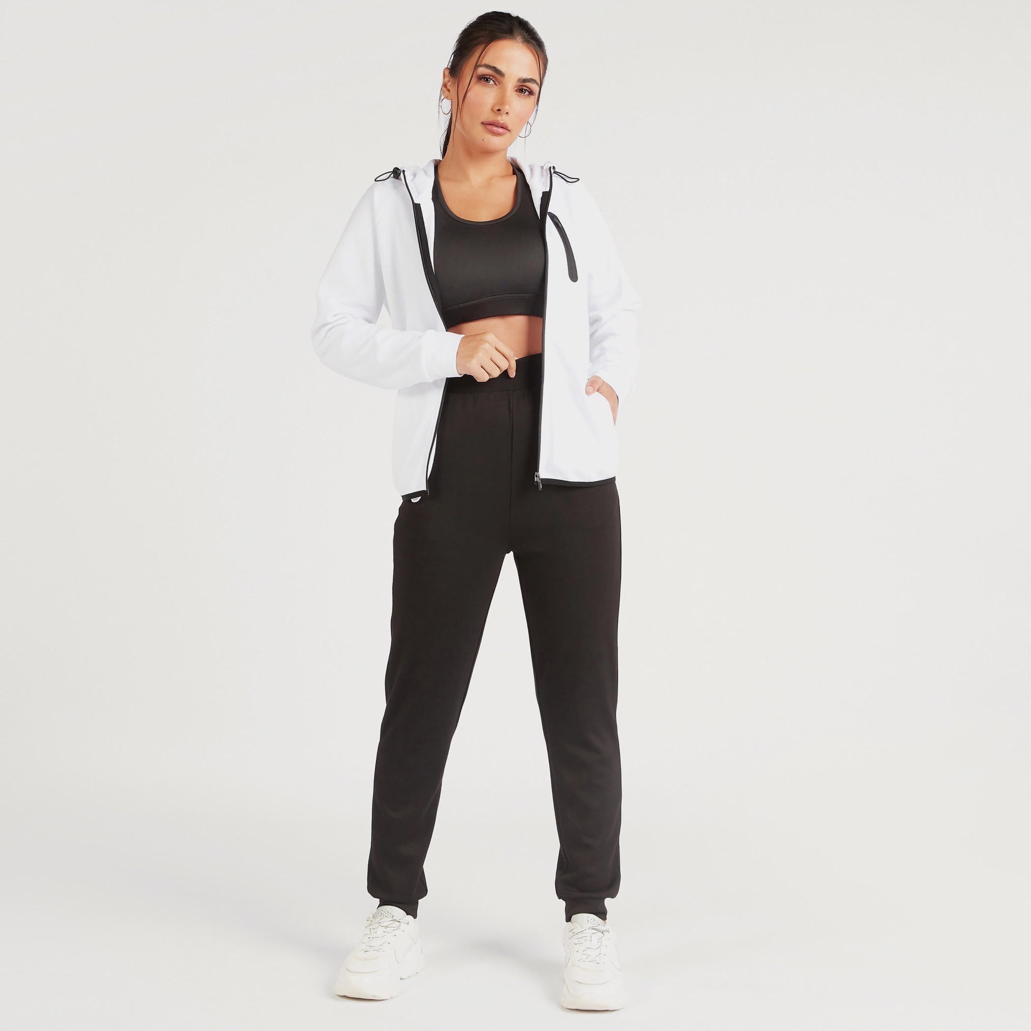 Solid Hooded Sweatshirt with Long Sleeves-women-clothing-sportswearandactivewear-hoodiesandsweatshirts-image-2