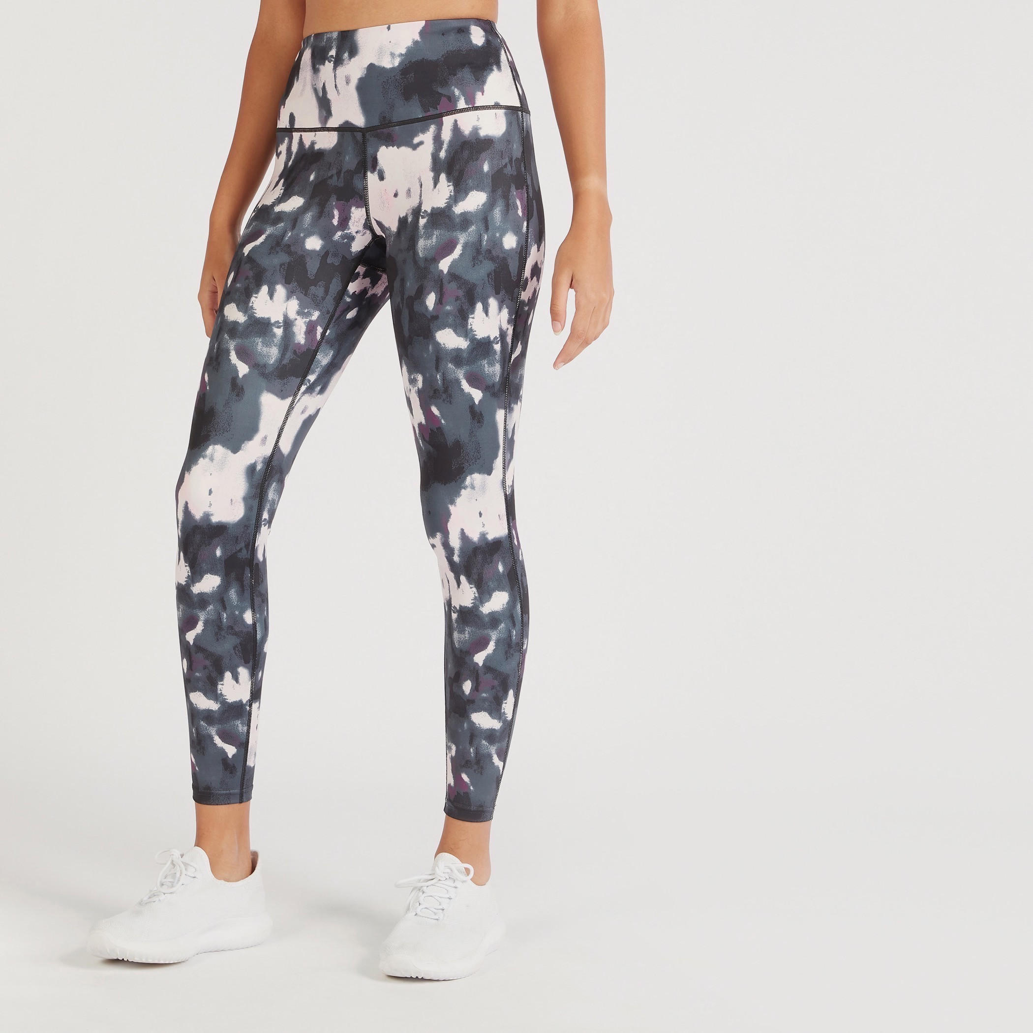 Printed Full-Length Leggings with Elasticated Waistband-women-clothing-bottoms-leggings-image-1