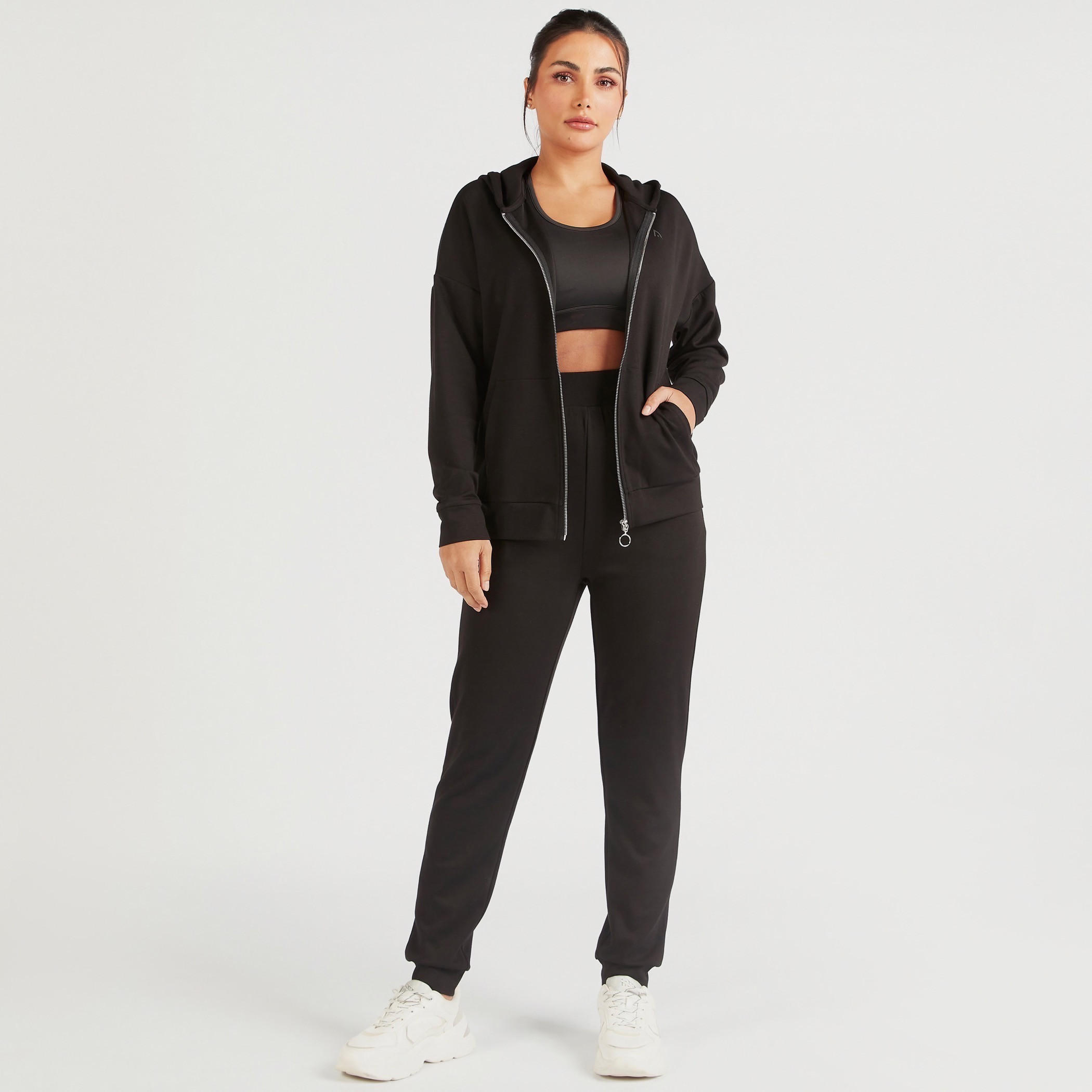 سويت شيرت بقبّعة وسحّاب إغلاق وأكمام طويلة-women-clothing-sportswearandactivewear-coatsandjackets-jackets-image-2