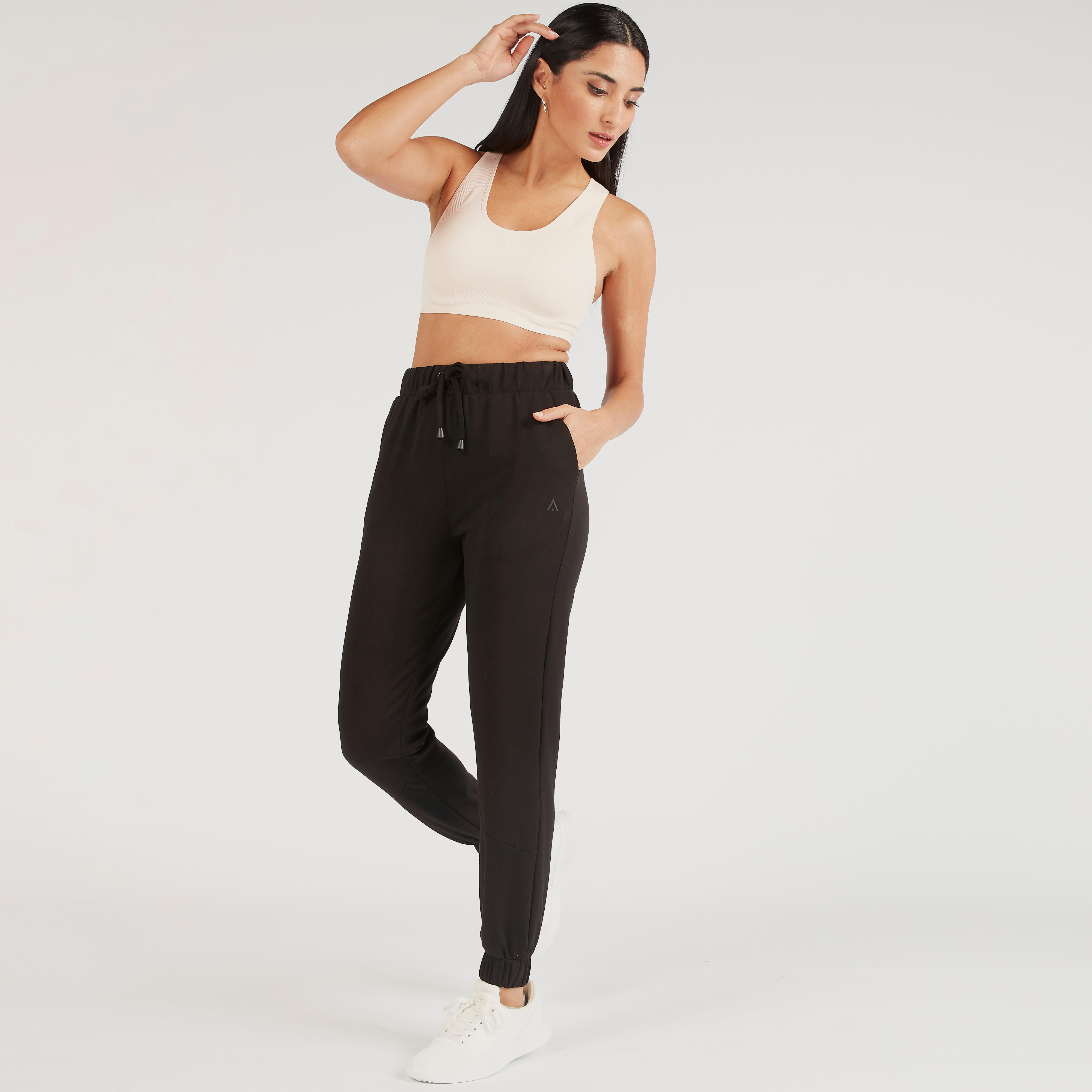 Solid Joggers with Drawstring Closure-women-clothing-bottoms-leggings-image-5