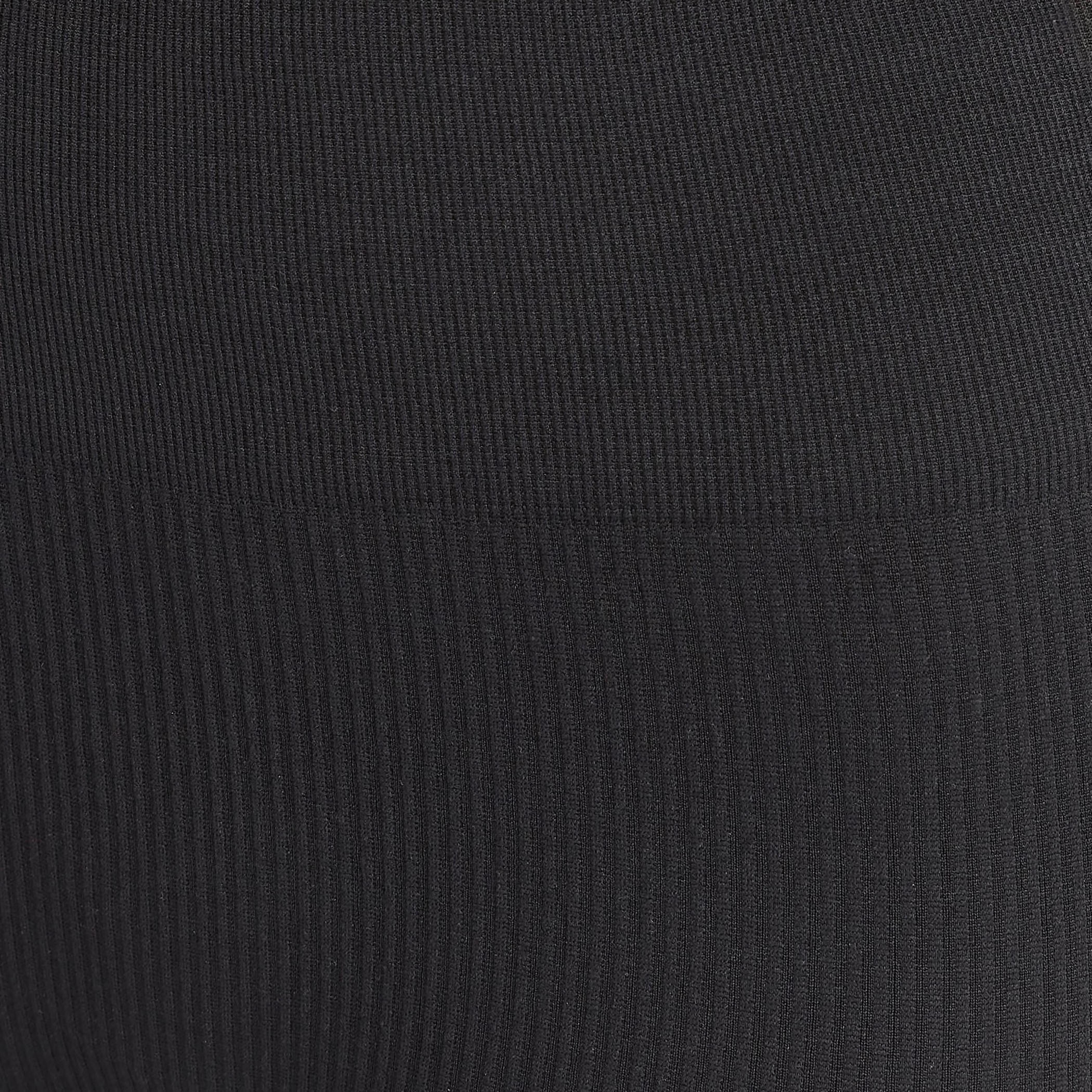 بنطلون ليقنز بارز الملمس بخصر مطاطي-women-clothing-bottoms-leggings-image-6