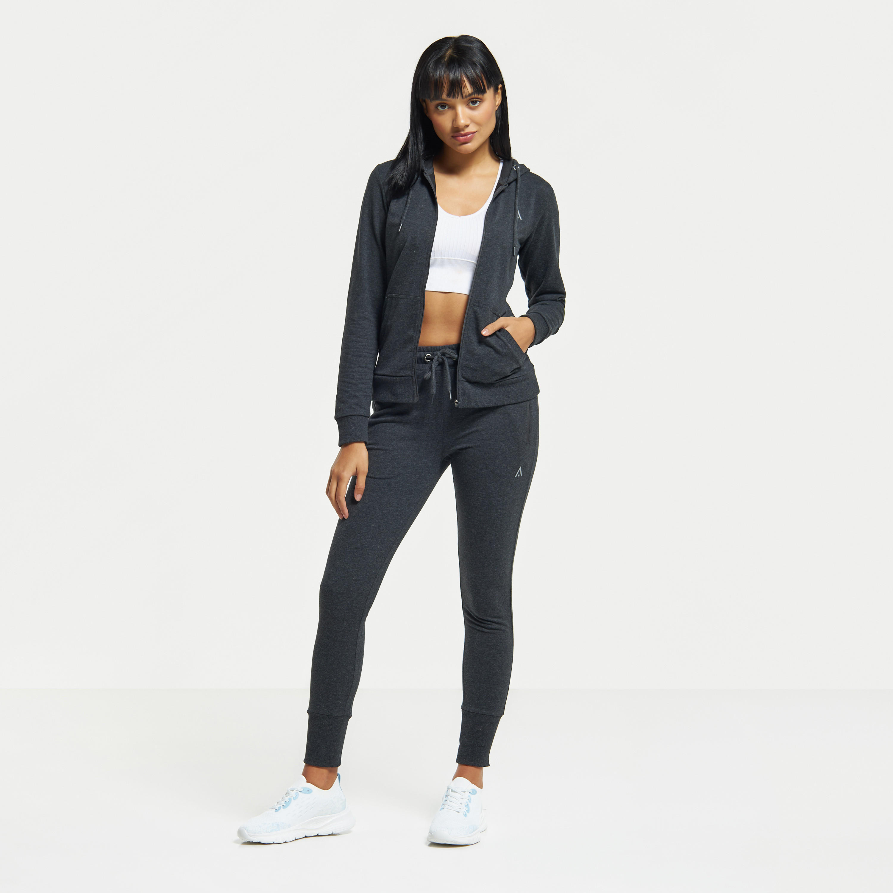 هودي سادة بسحّاب إغلاق وأكمام طويلة وجيوب-sports-women-clothing-hoodiesandsweatshirts-image-6