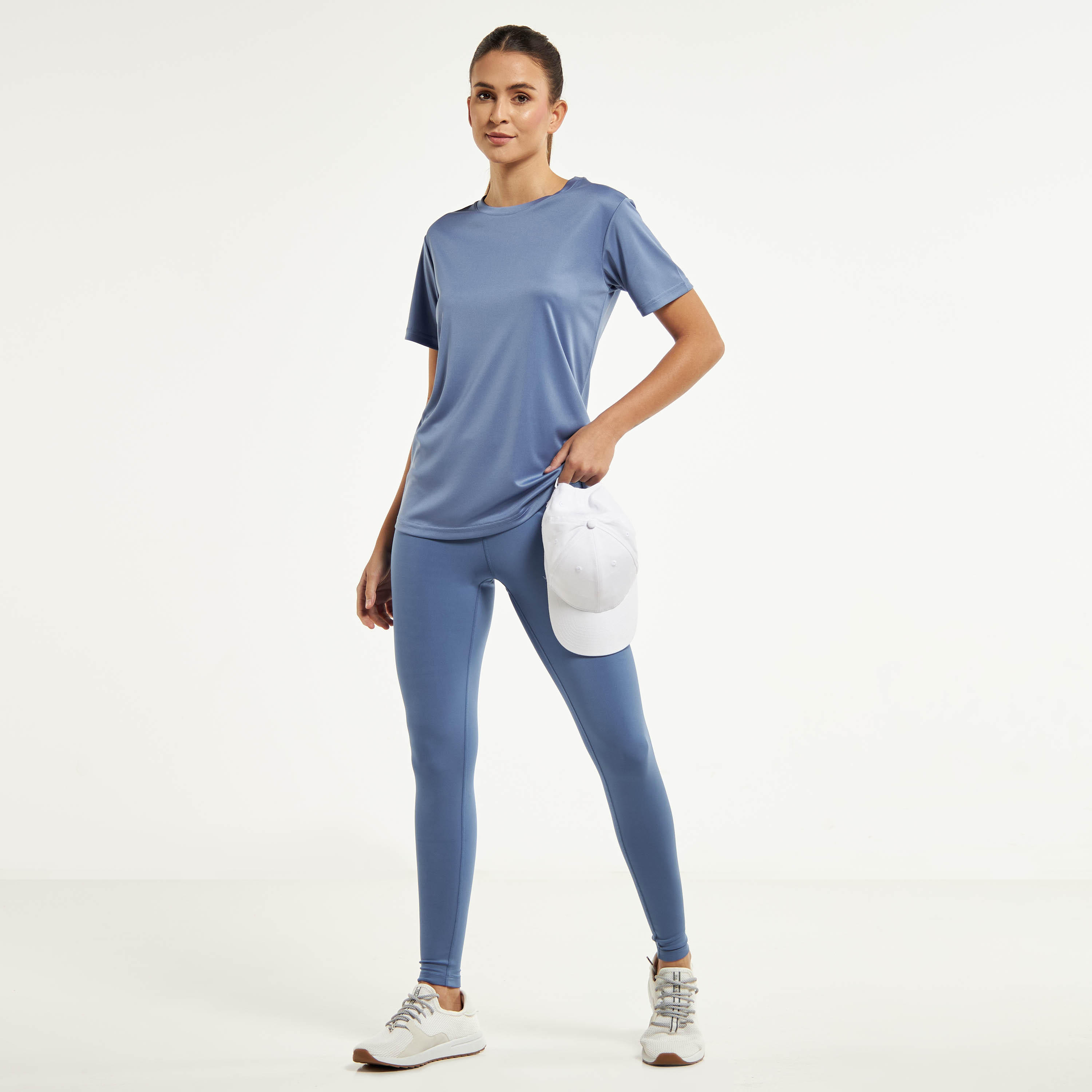 Solid T-shirt with Crew Neck and Short Sleeves-sports-women-clothing-tshirtsandvests-image-14