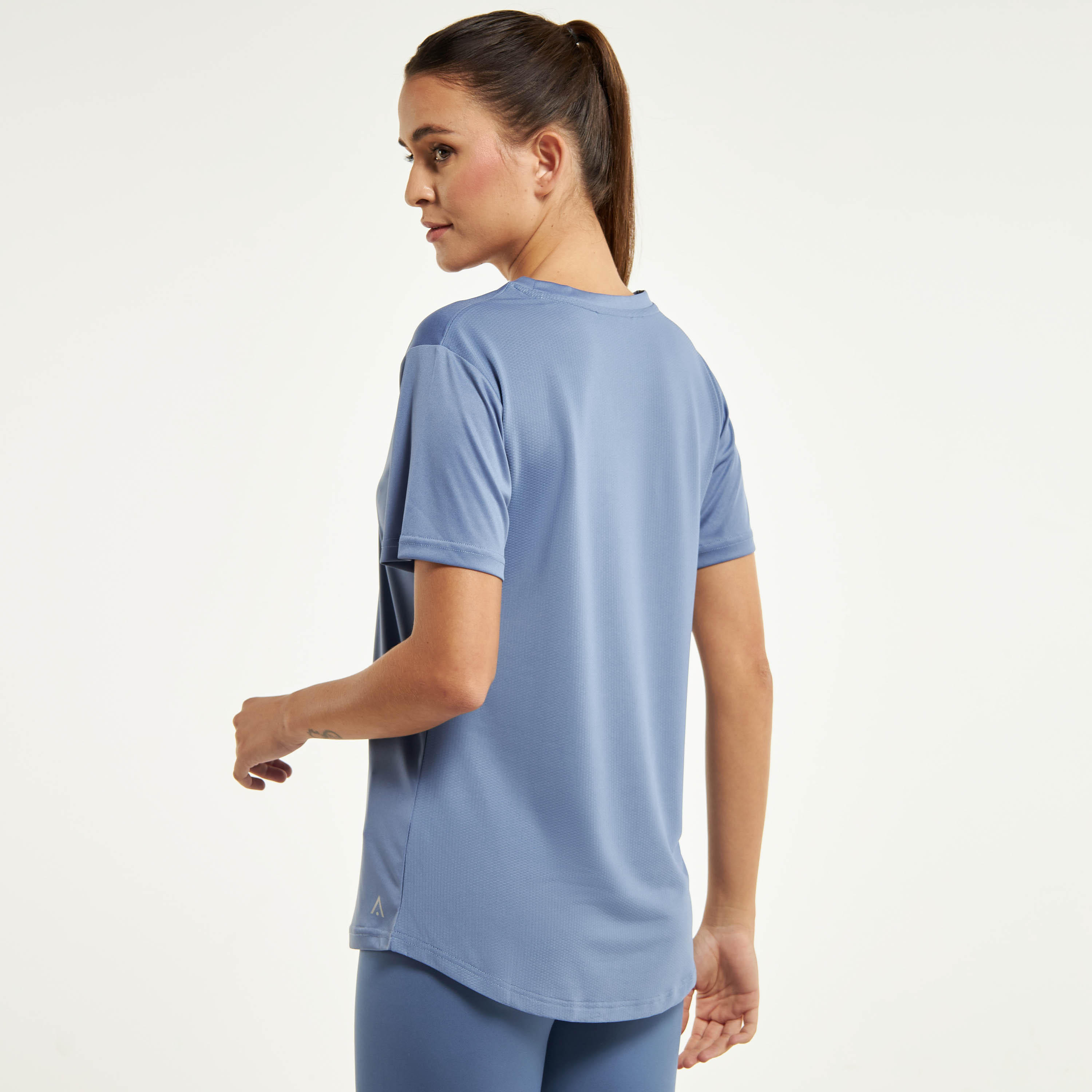 Solid T-shirt with Crew Neck and Short Sleeves-sports-women-clothing-tshirtsandvests-image-15