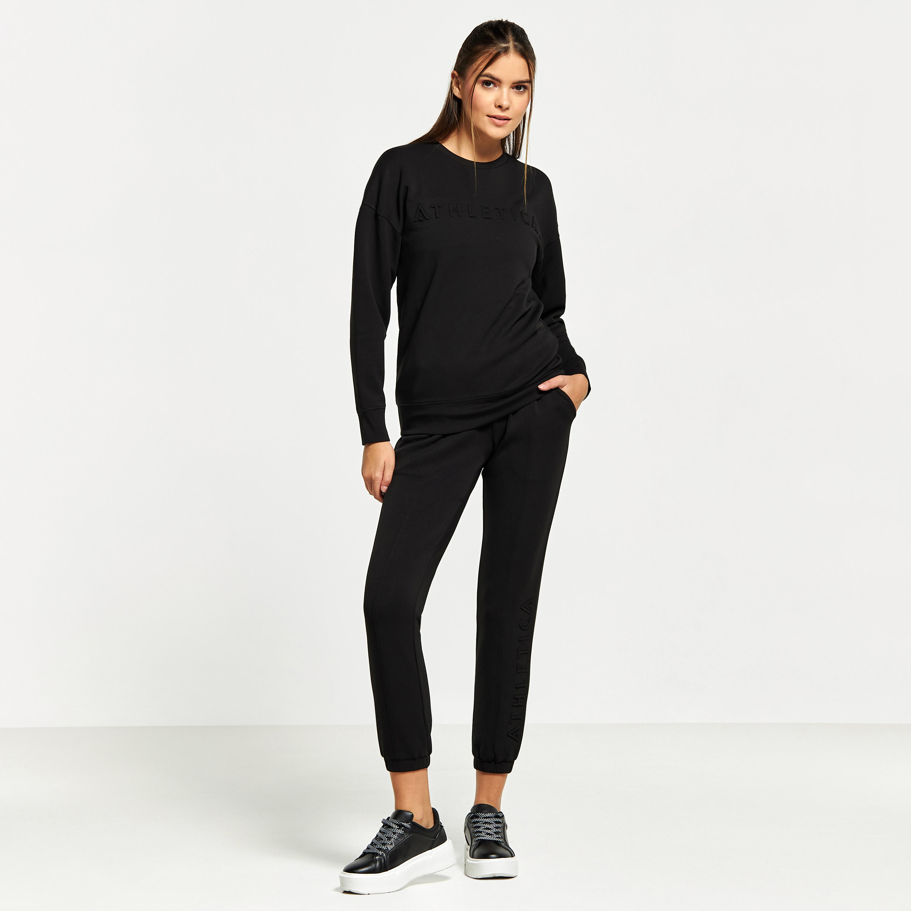 بنطلون رياضي سادة بأساور ورباط إغلاق-women-clothing-sportswearandactivewear-bottoms-image-7