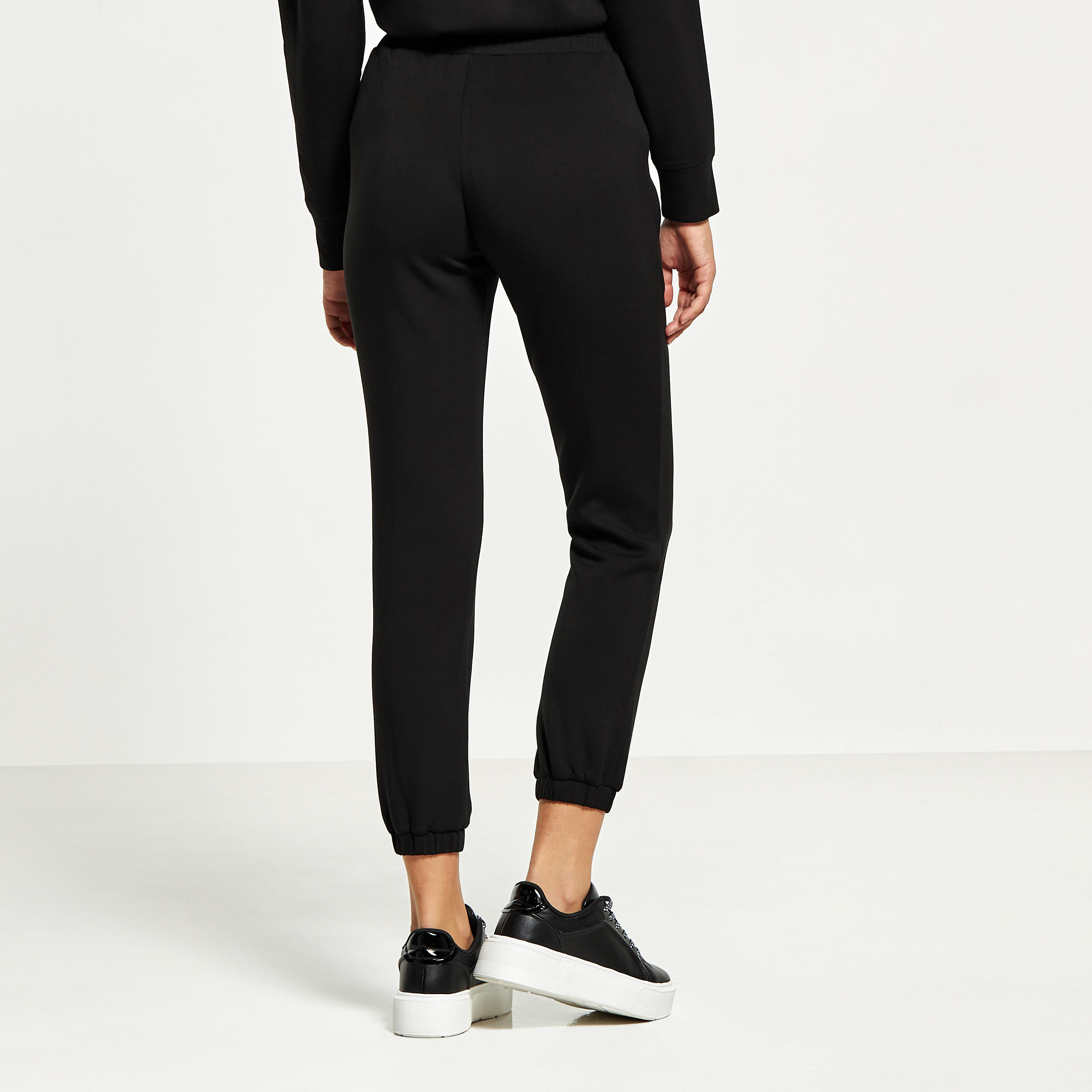 بنطلون رياضي سادة بأساور ورباط إغلاق-women-clothing-sportswearandactivewear-bottoms-image-8