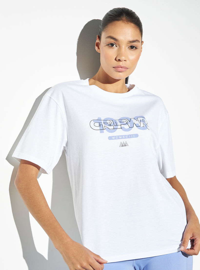 تيشيرت بياقة مستديرة وأكمام قصيرة وطبعات-women-clothing-tshirts-image-1