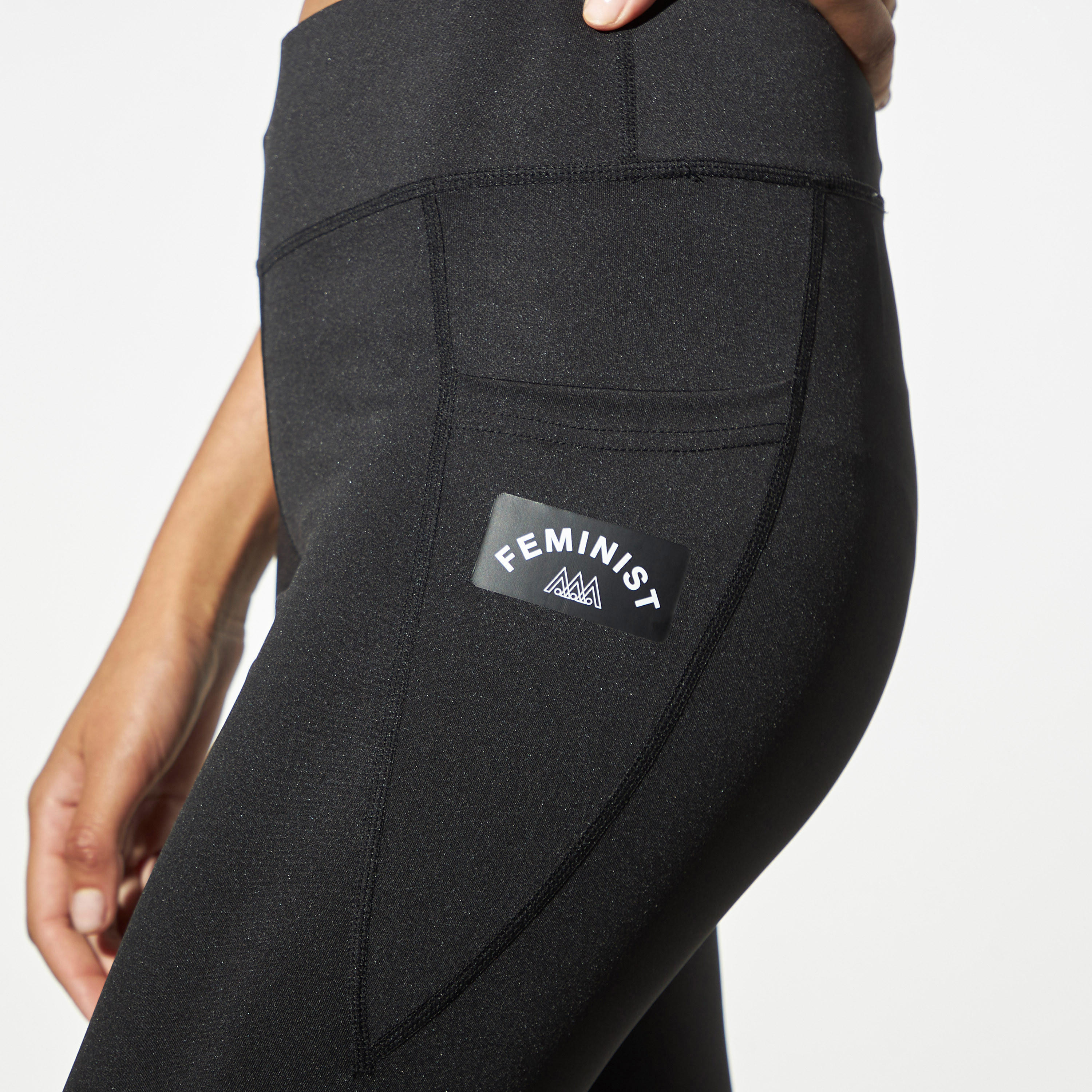 بنطلون ليقينز سادة بخصر مطاطي وجيب-women-clothing-bottoms-leggings-image-4