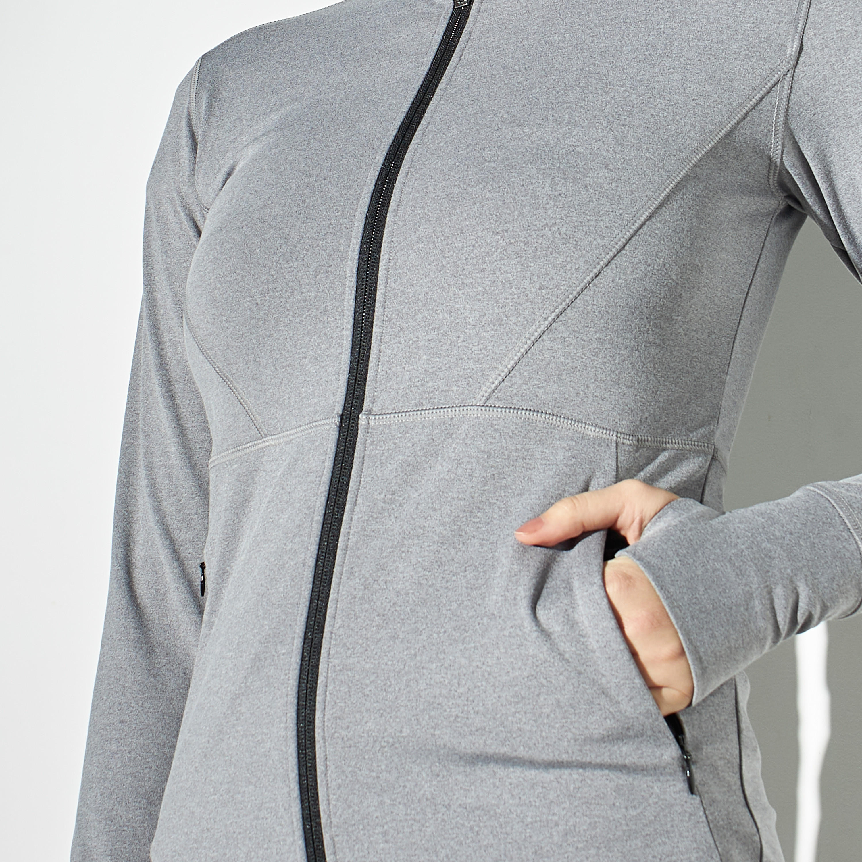 جاكيت بسحّاب وأكمام طويلة وجيوب-women-clothing-sportswearandactivewear-coatsandjackets-jackets-image-4