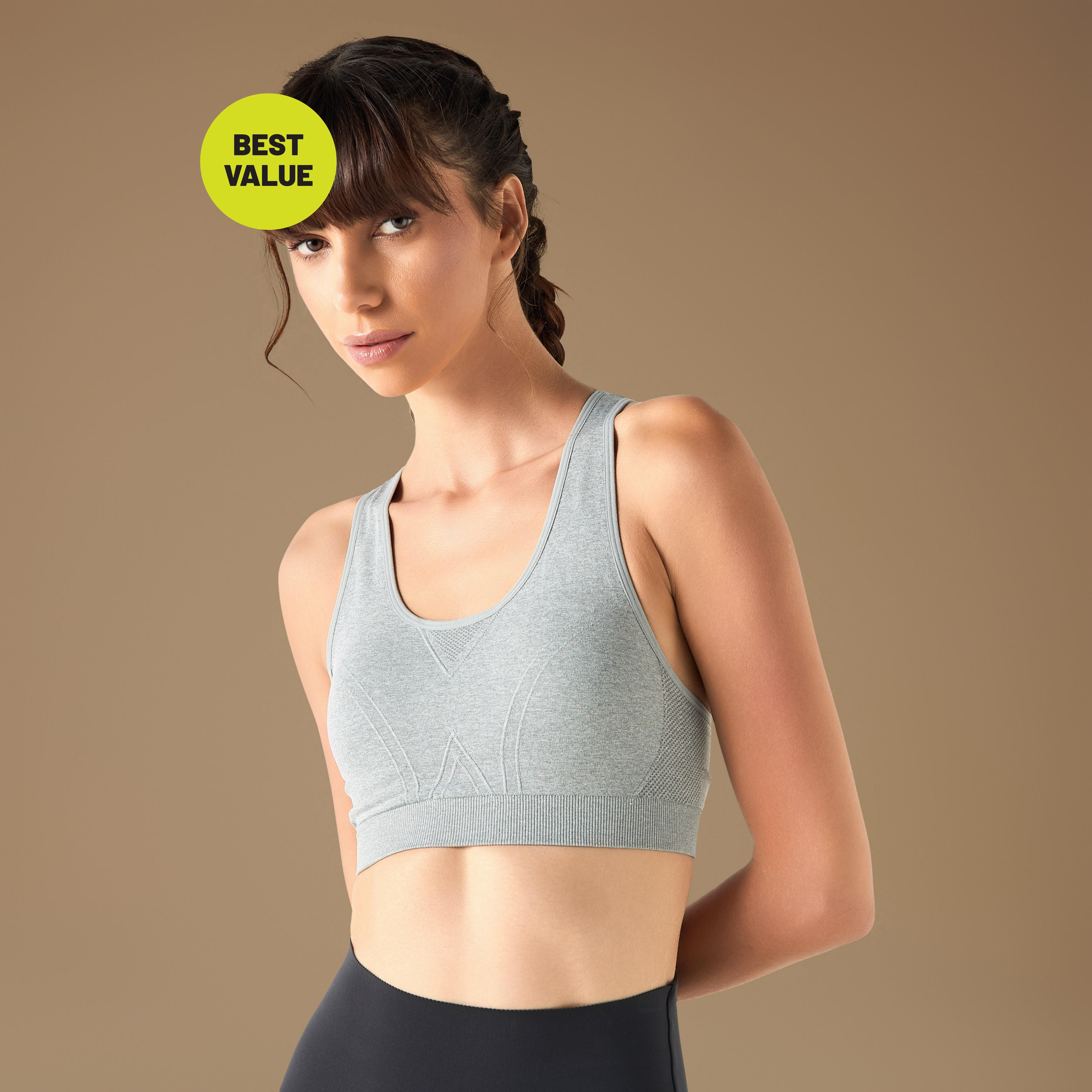 Textured Racerback Sports Bra-women-clothing-lingerie-bras-image-5