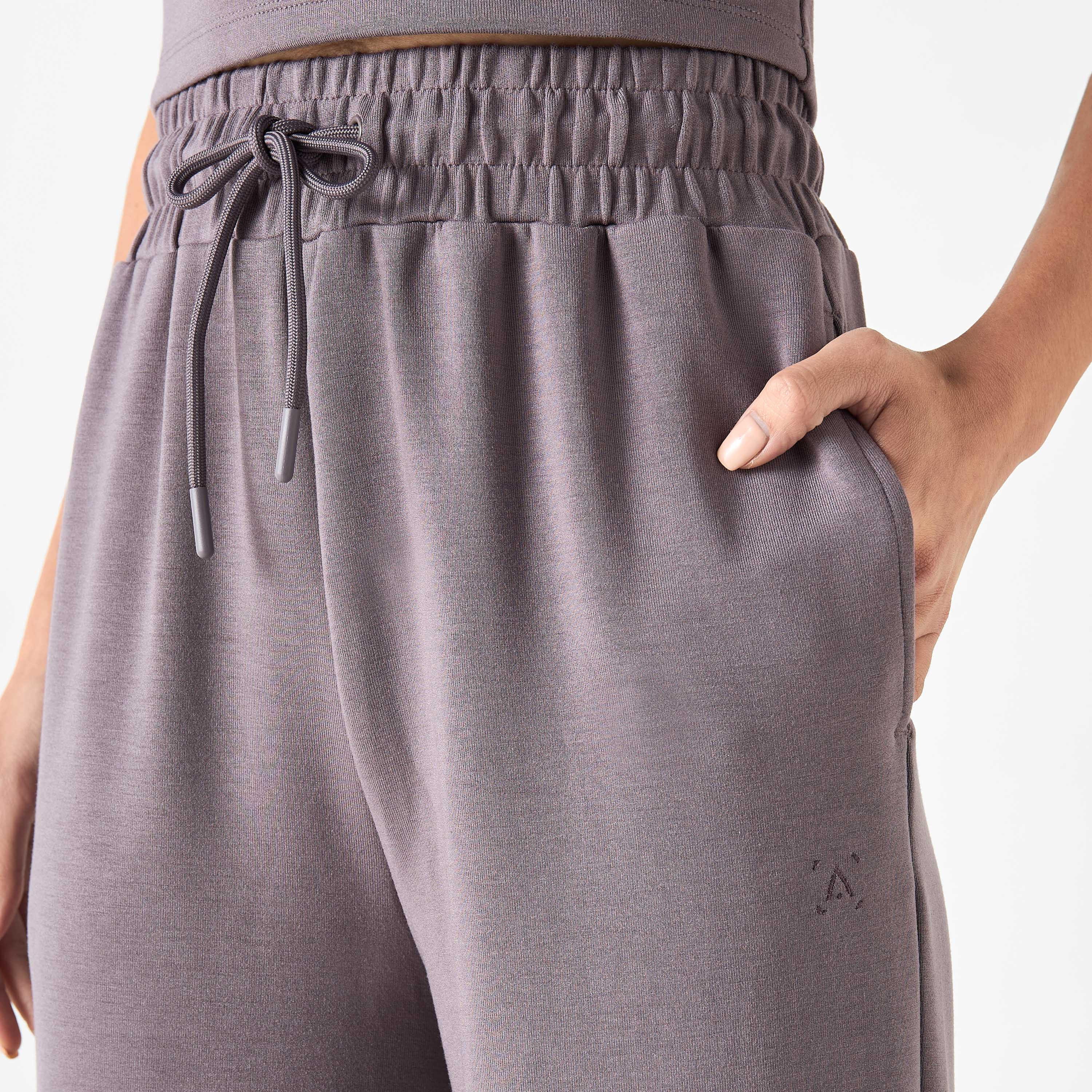Track Pants with Drawstring Closure and Pockets-women-clothing-bottoms-joggers-image-4