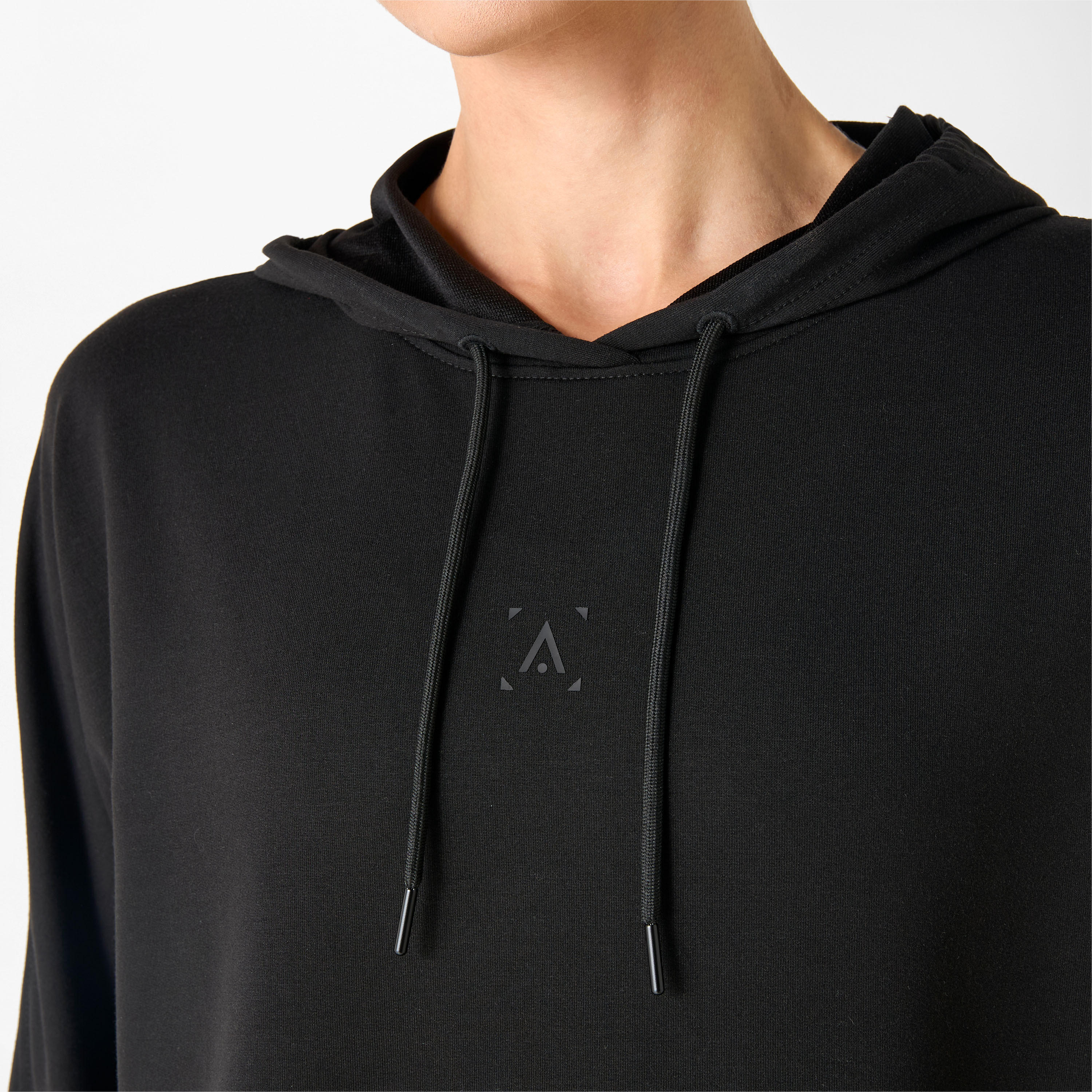 سويت شيرت سادة بقبعة وأكمام طويلة-women-clothing-sportswearandactivewear-hoodiesandsweatshirts-image-4