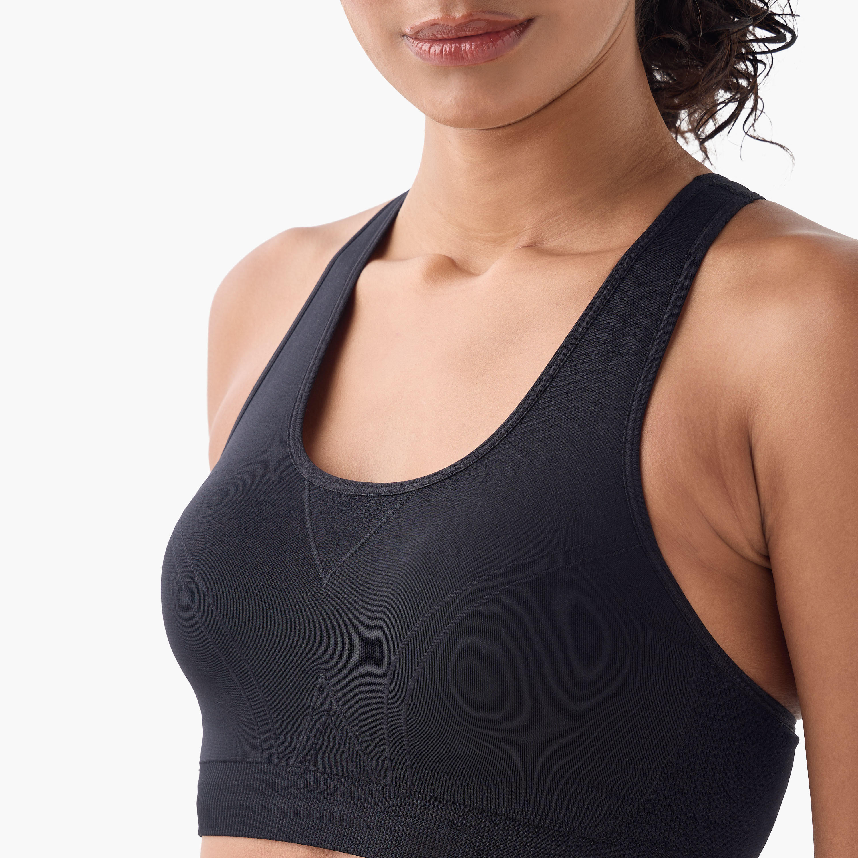 Textured Sports Bra with Racerback-sports-women-clothing-sportsbras-image-4